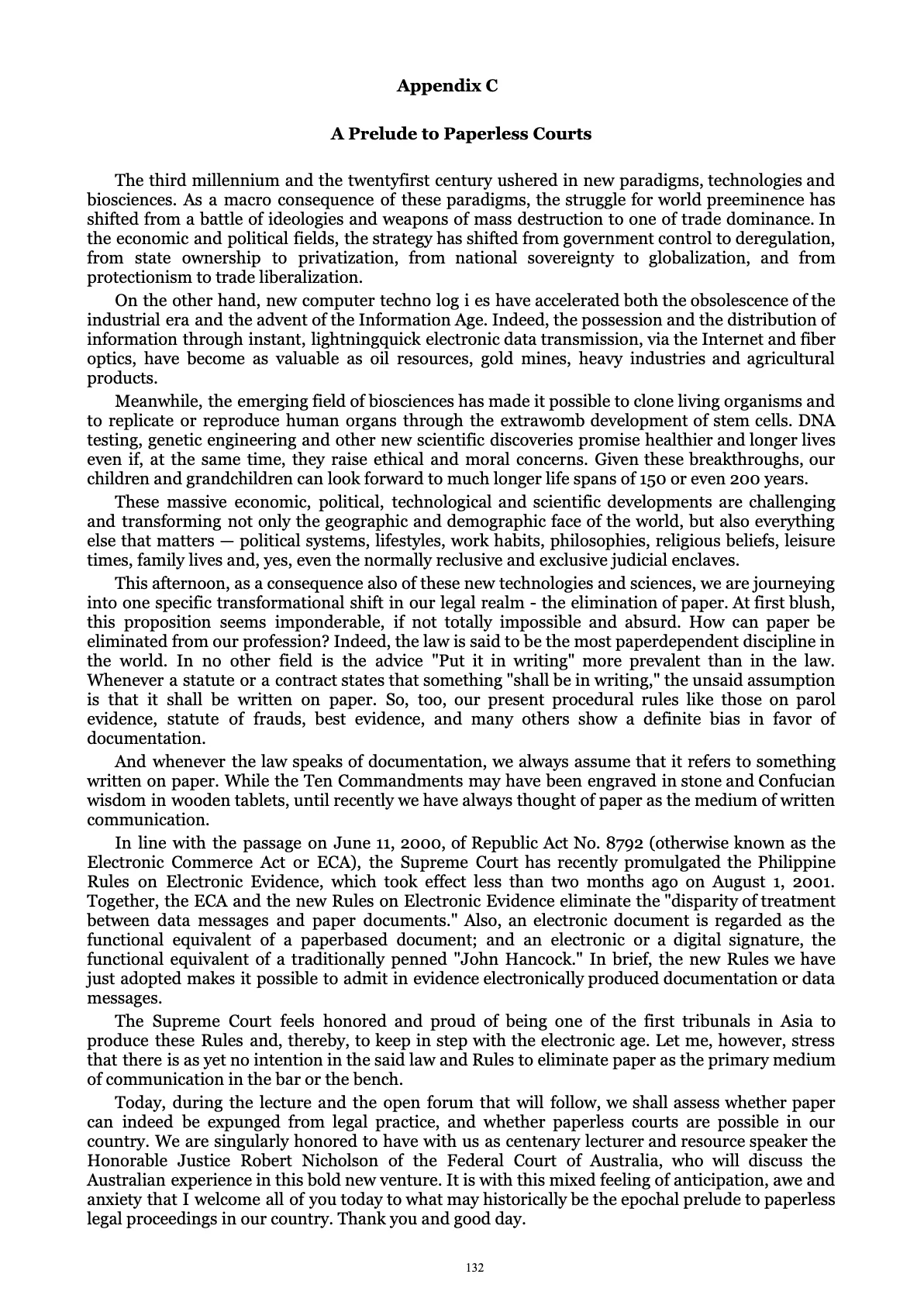 A Centenary of Justice, page 132