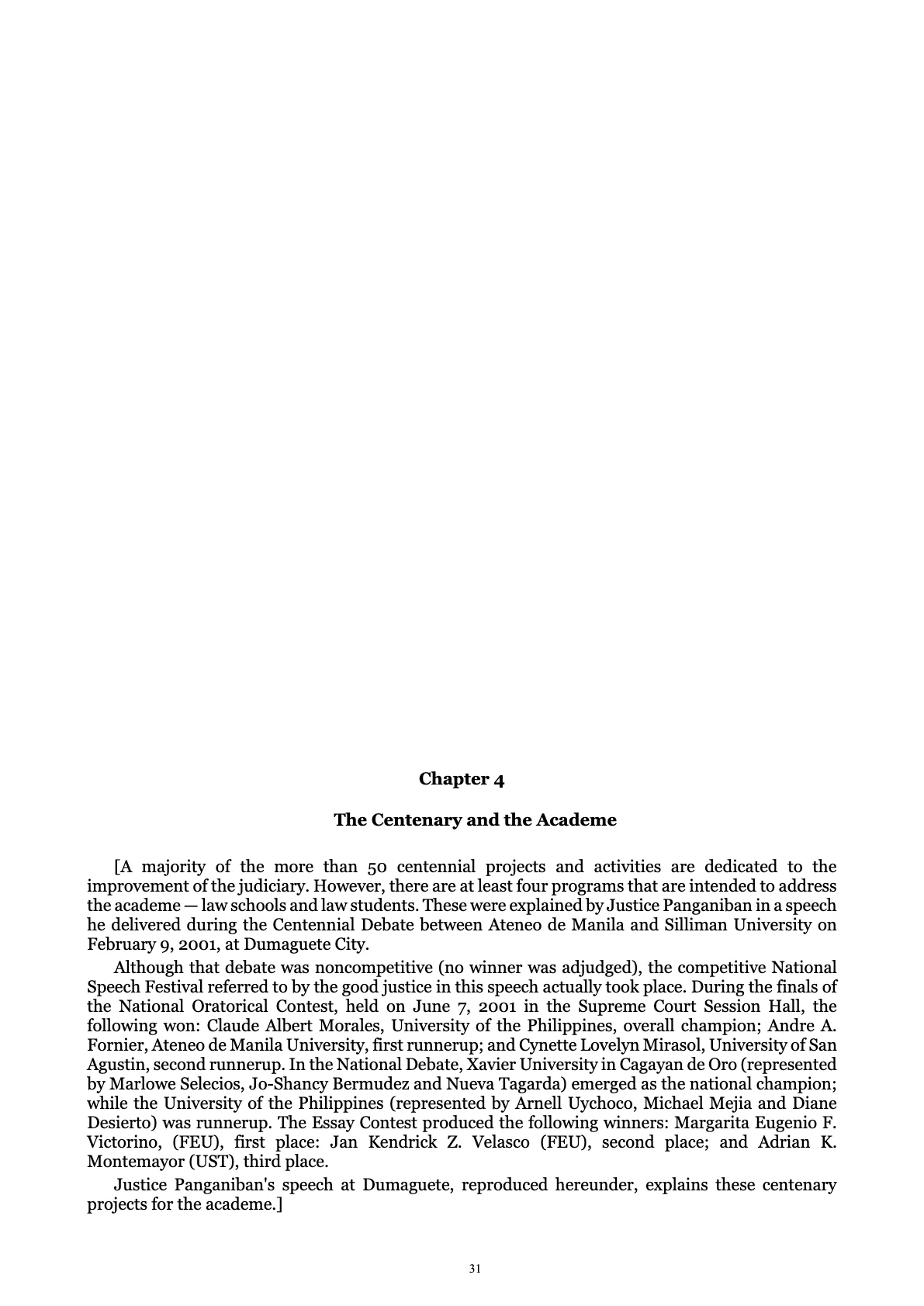 A Centenary of Justice, page 31