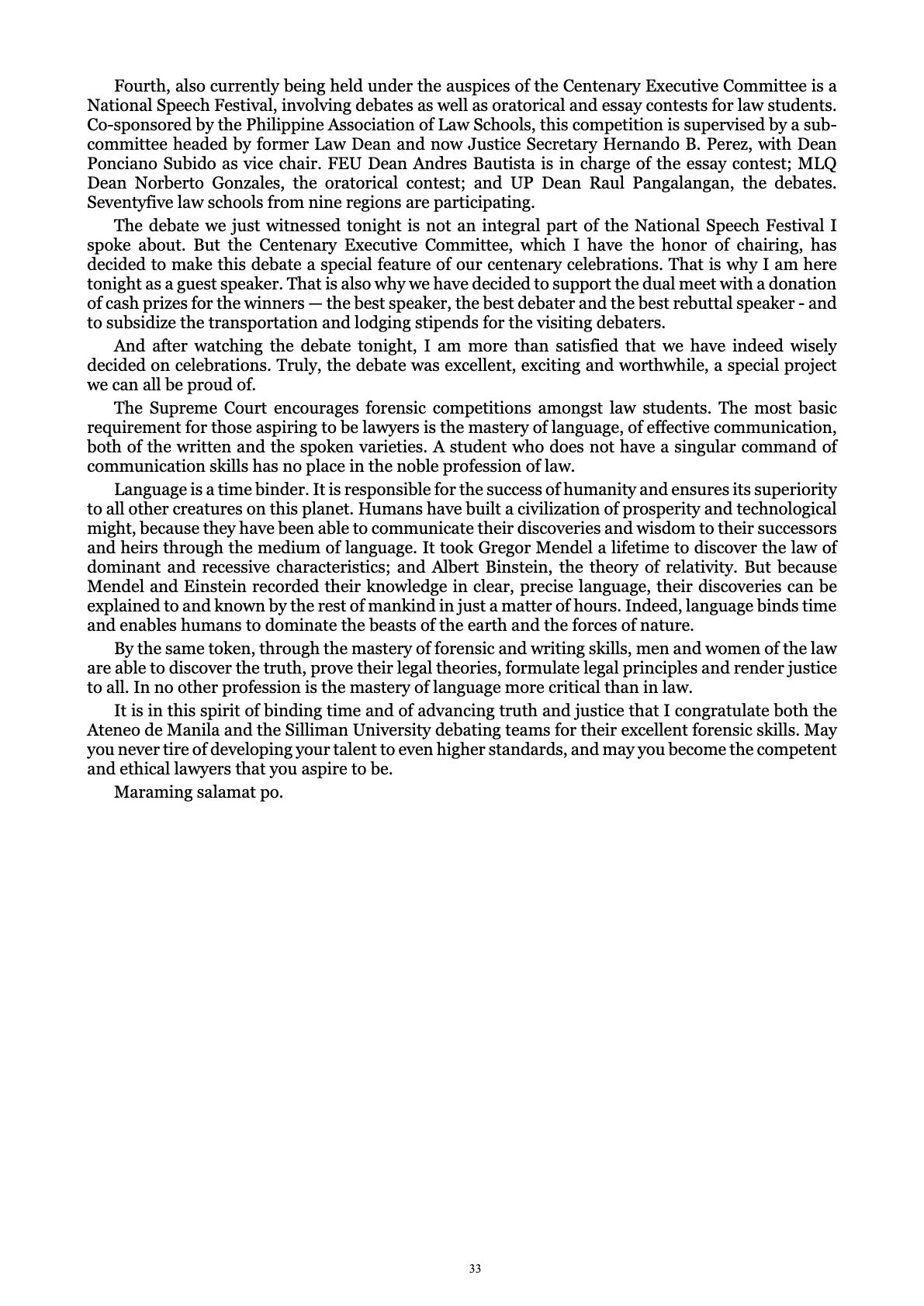 A Centenary of Justice, page 33