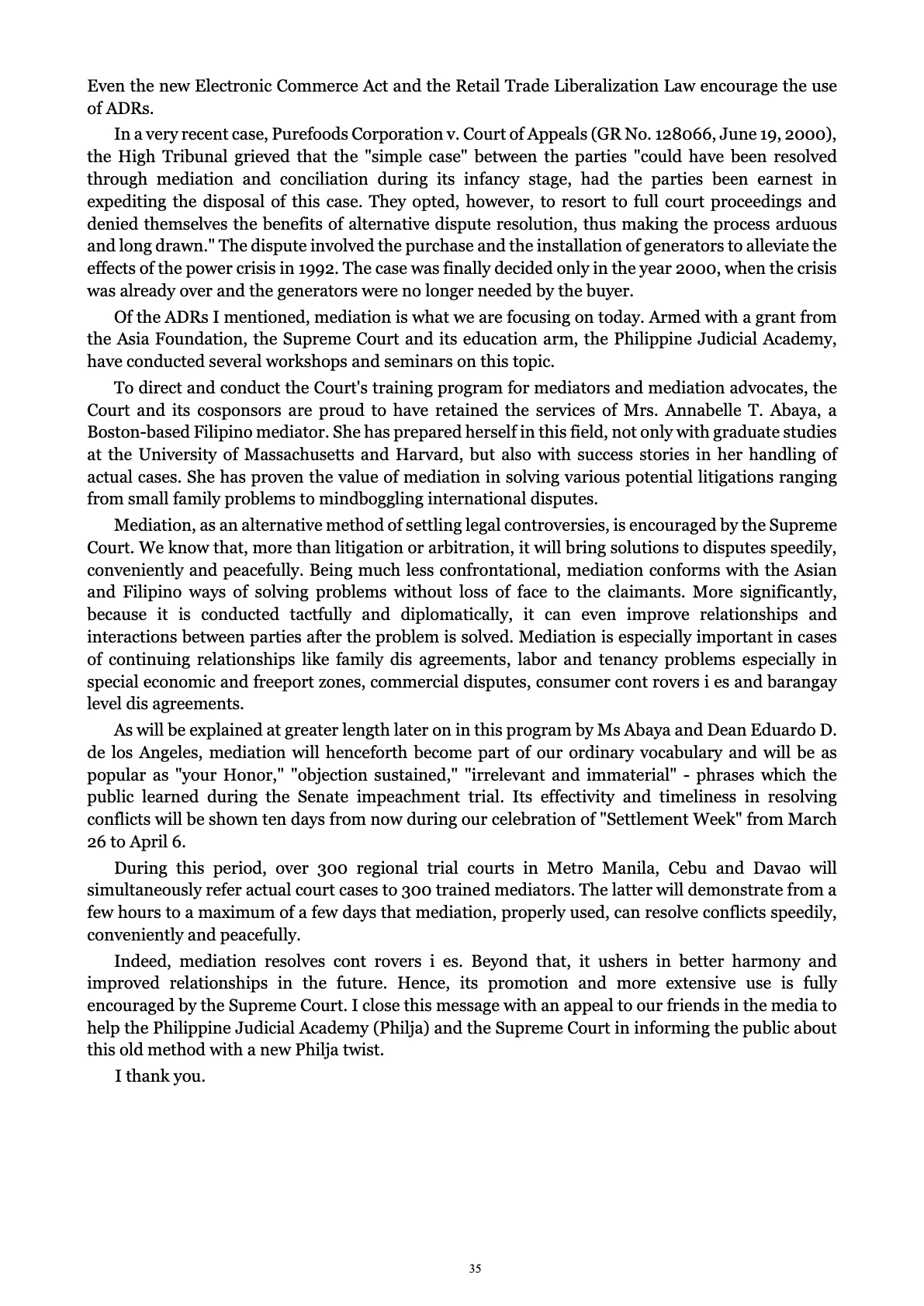 A Centenary of Justice, page 35