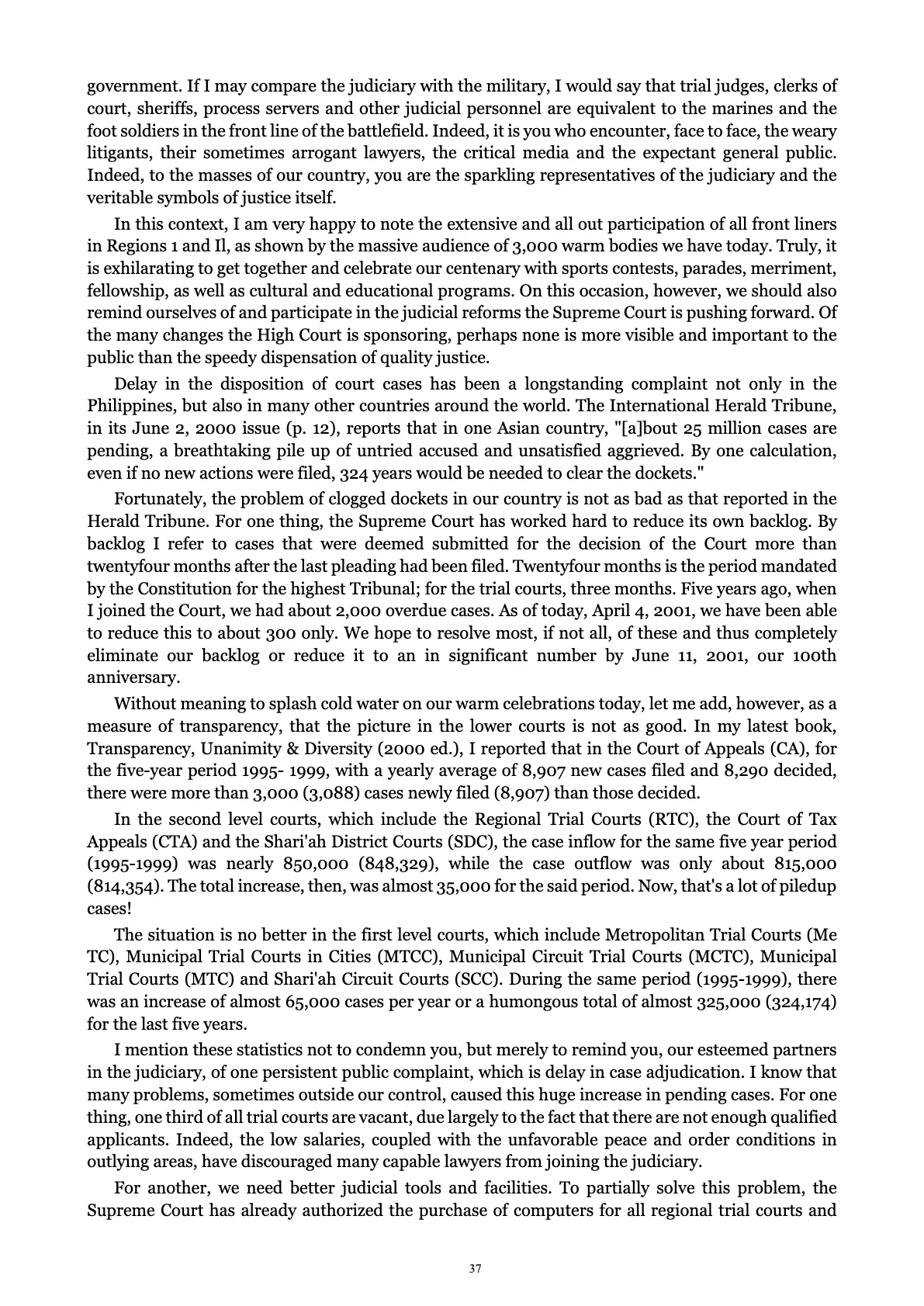 A Centenary of Justice, page 37