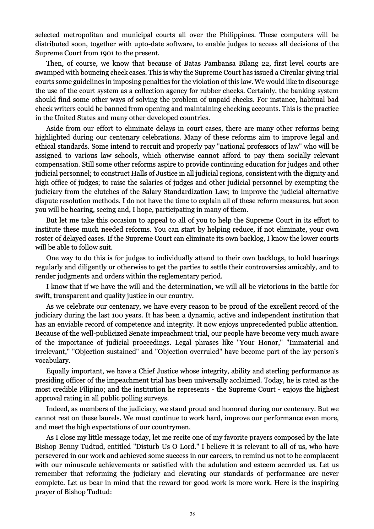 A Centenary of Justice, page 38