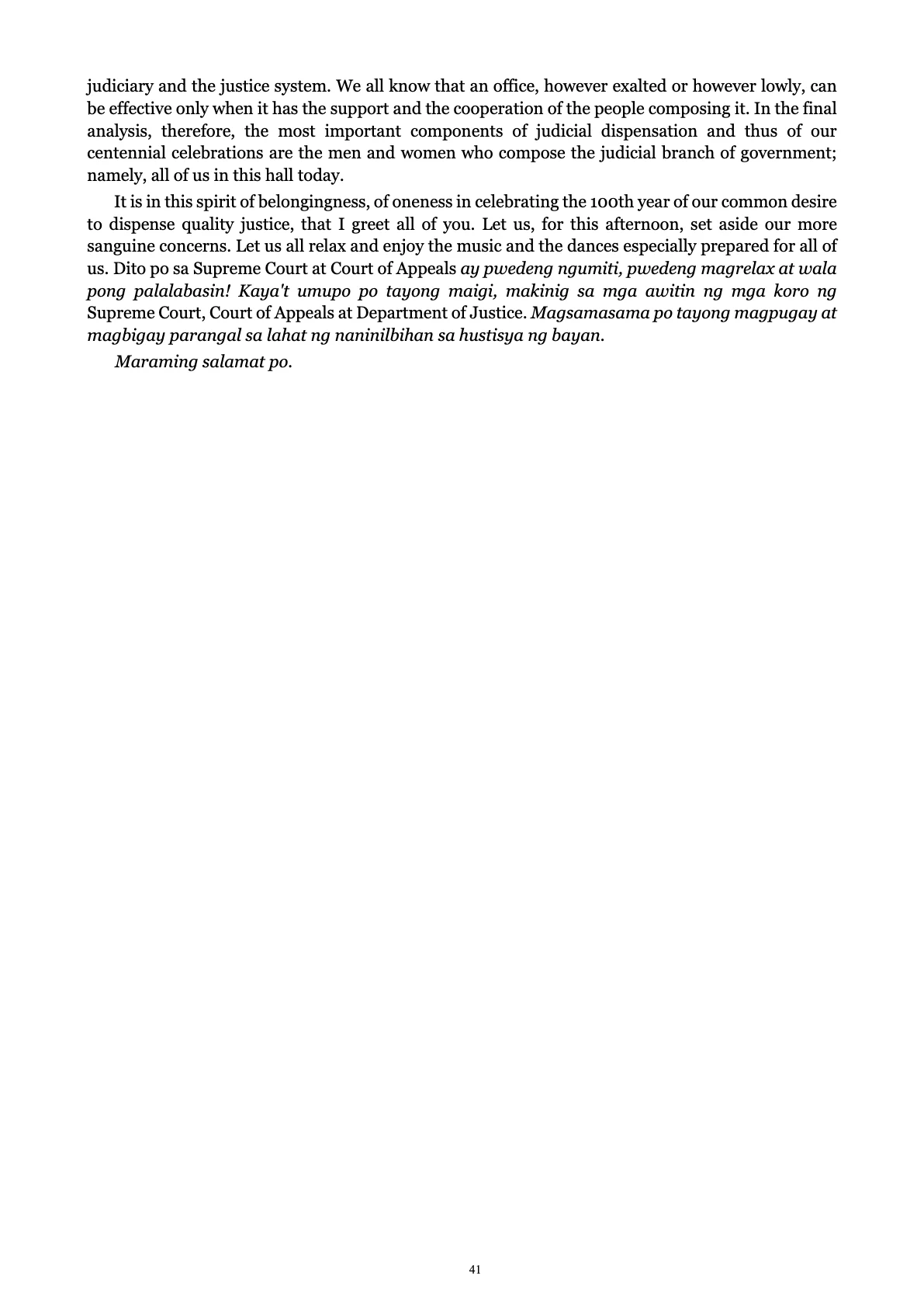A Centenary of Justice, page 41