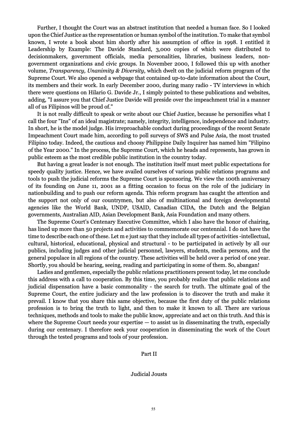 A Centenary of Justice, page 55