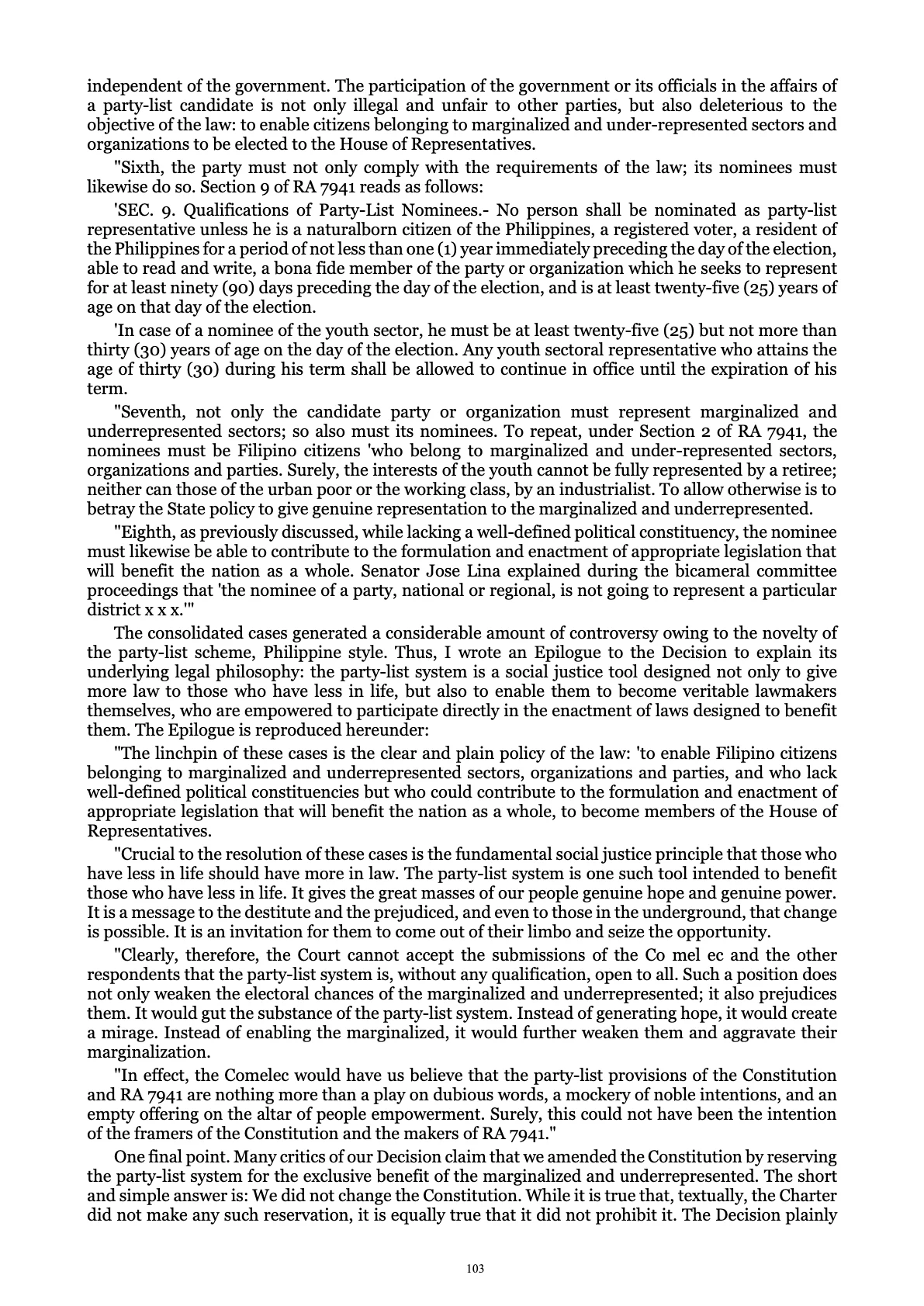 A Centenary of Justice, page 103