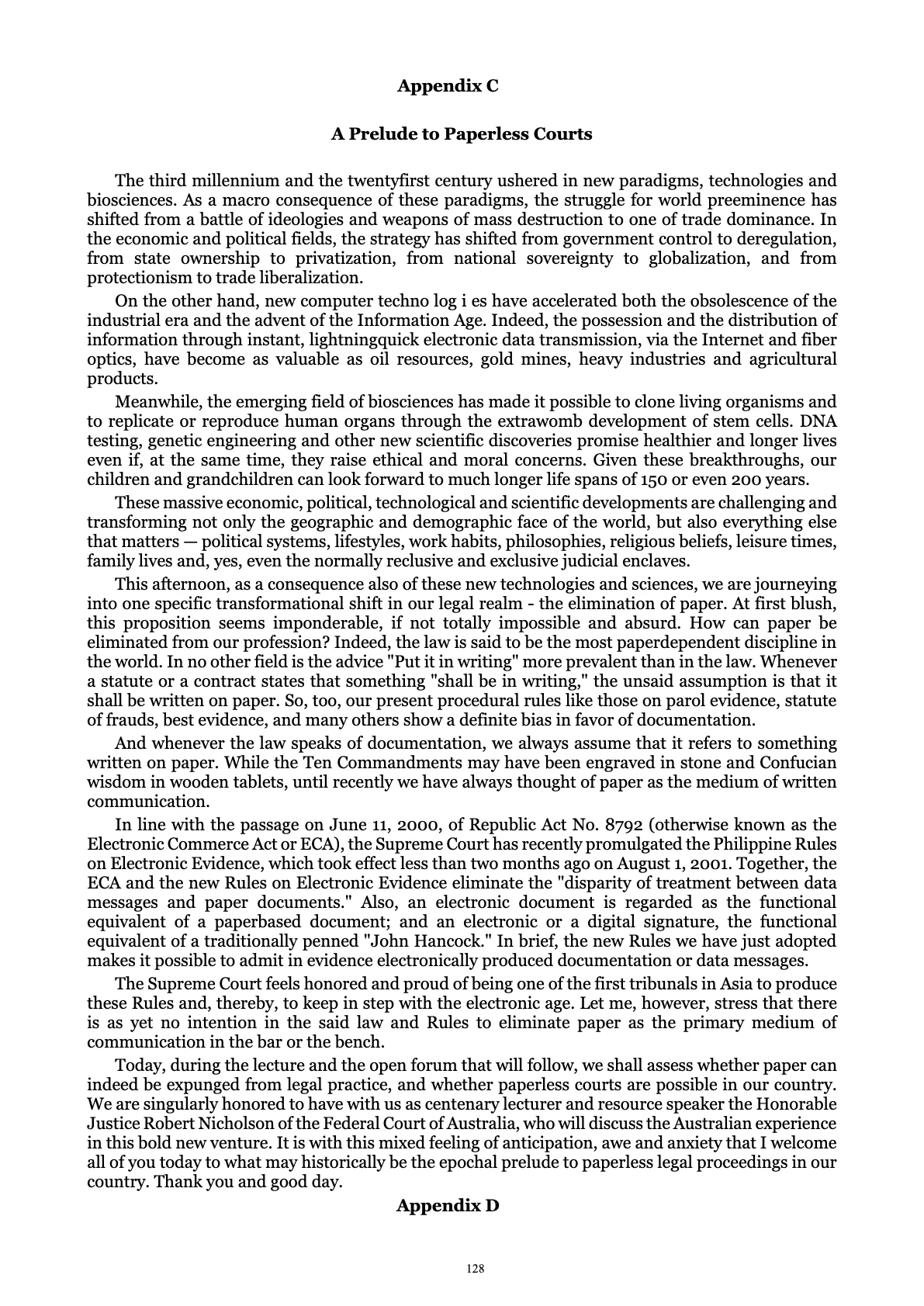 A Centenary of Justice, page 128
