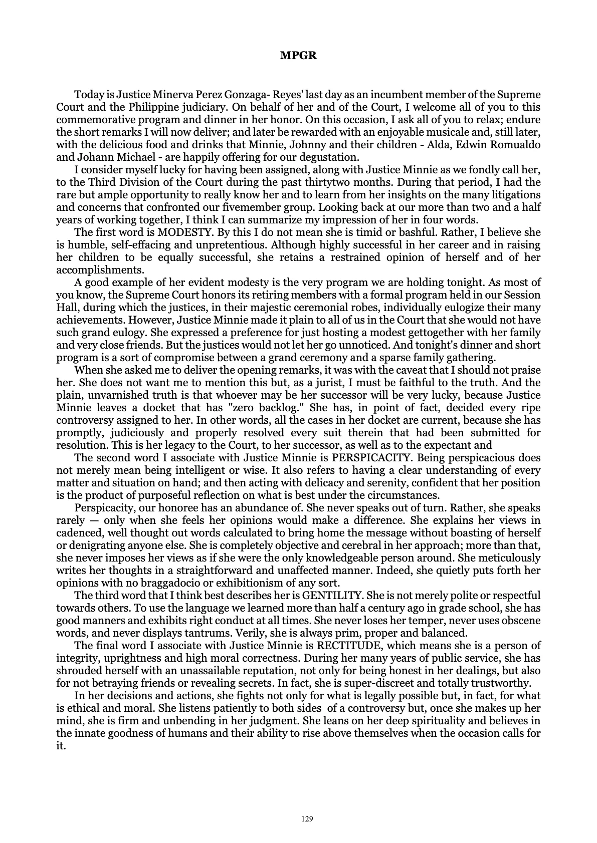 A Centenary of Justice, page 129
