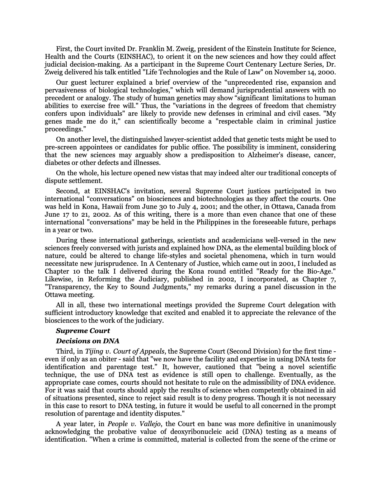 The Bio-Age Dawns on the Judiciary, page 9