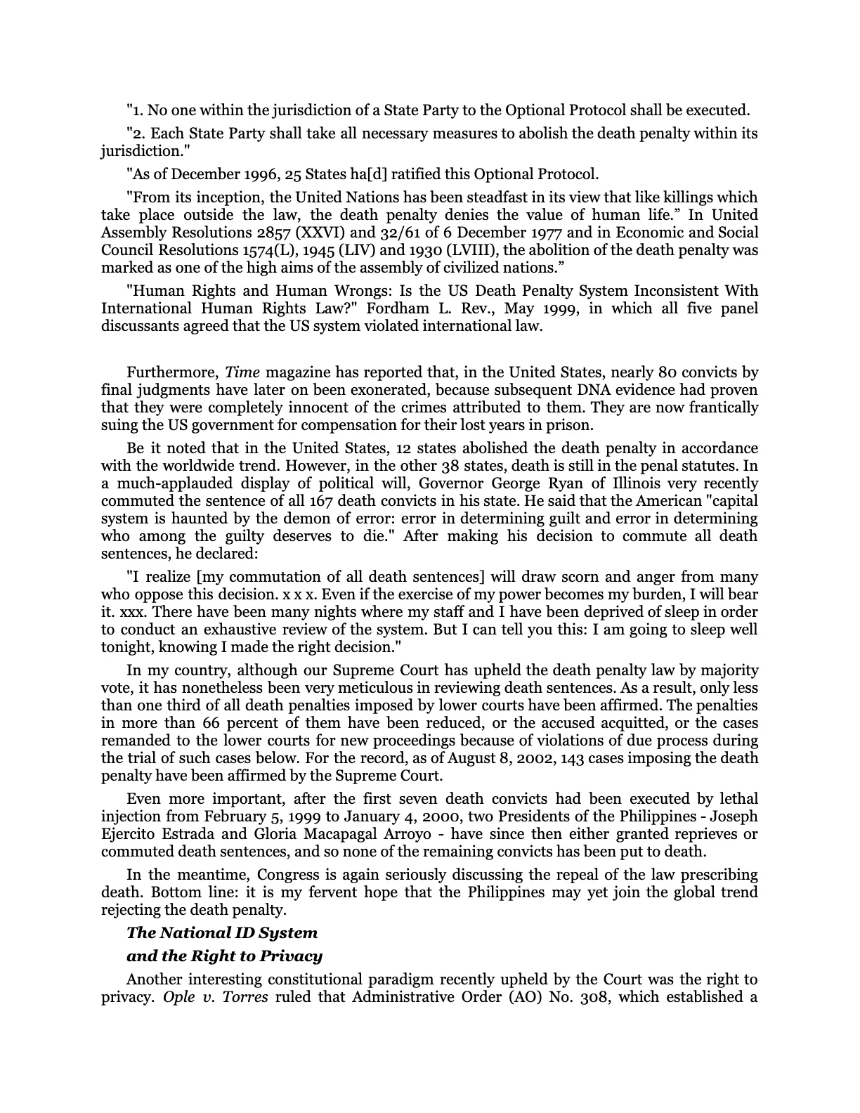 The Bio-Age Dawns on the Judiciary, page 32