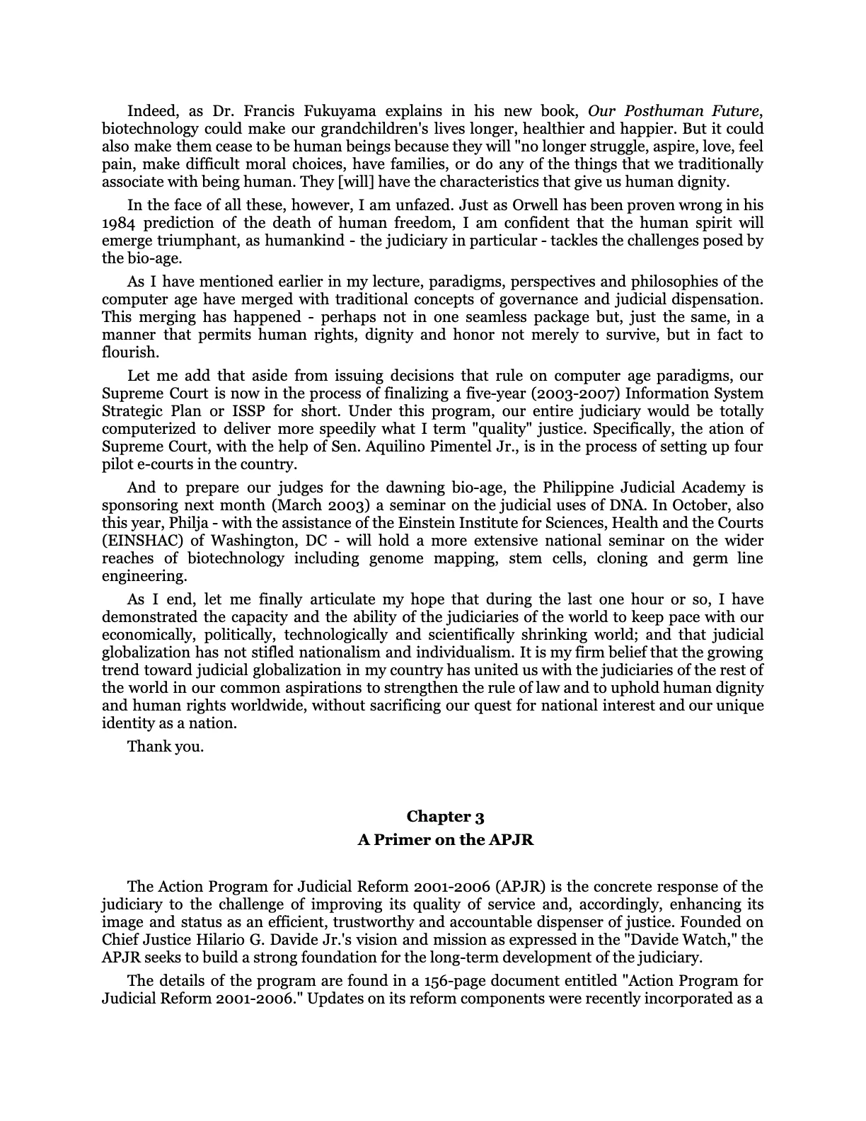 The Bio-Age Dawns on the Judiciary, page 38