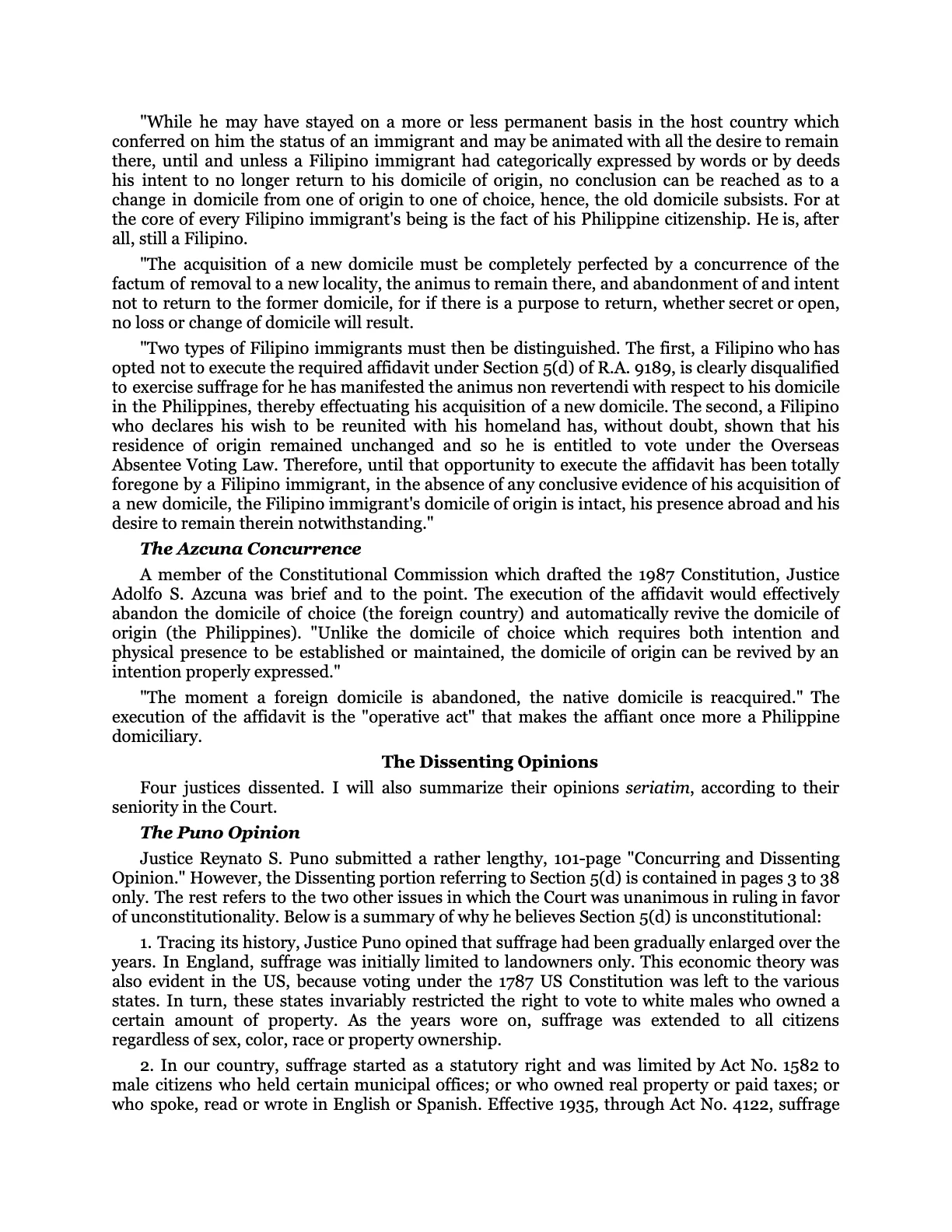 The Bio-Age Dawns on the Judiciary, page 105