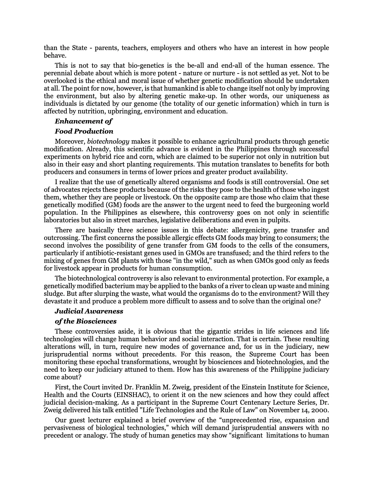 The Bio-Age Dawns on the Judiciary, page 8