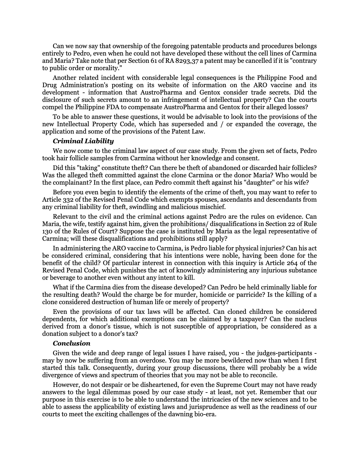 The Bio-Age Dawns on the Judiciary, page 16