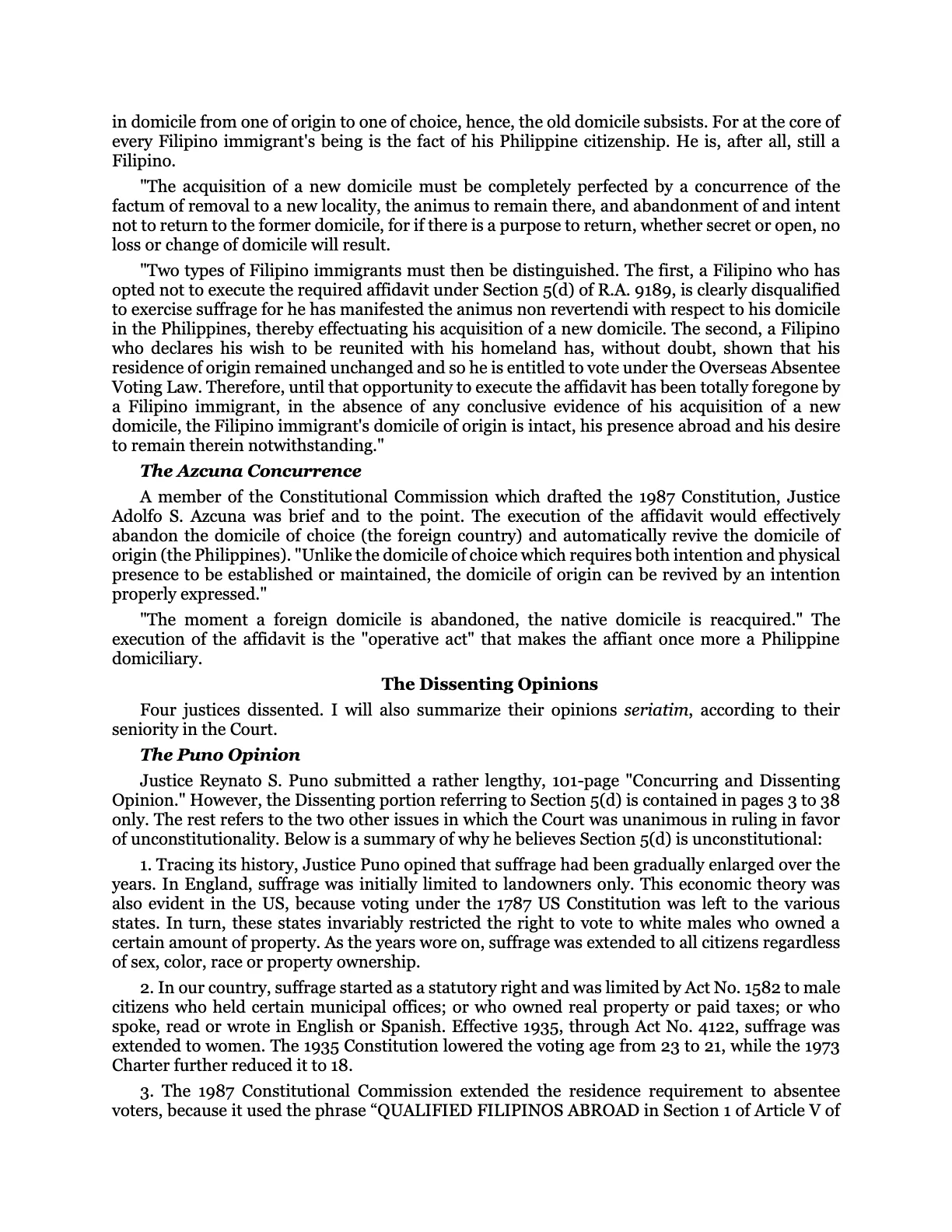 The Bio-Age Dawns on the Judiciary, page 104