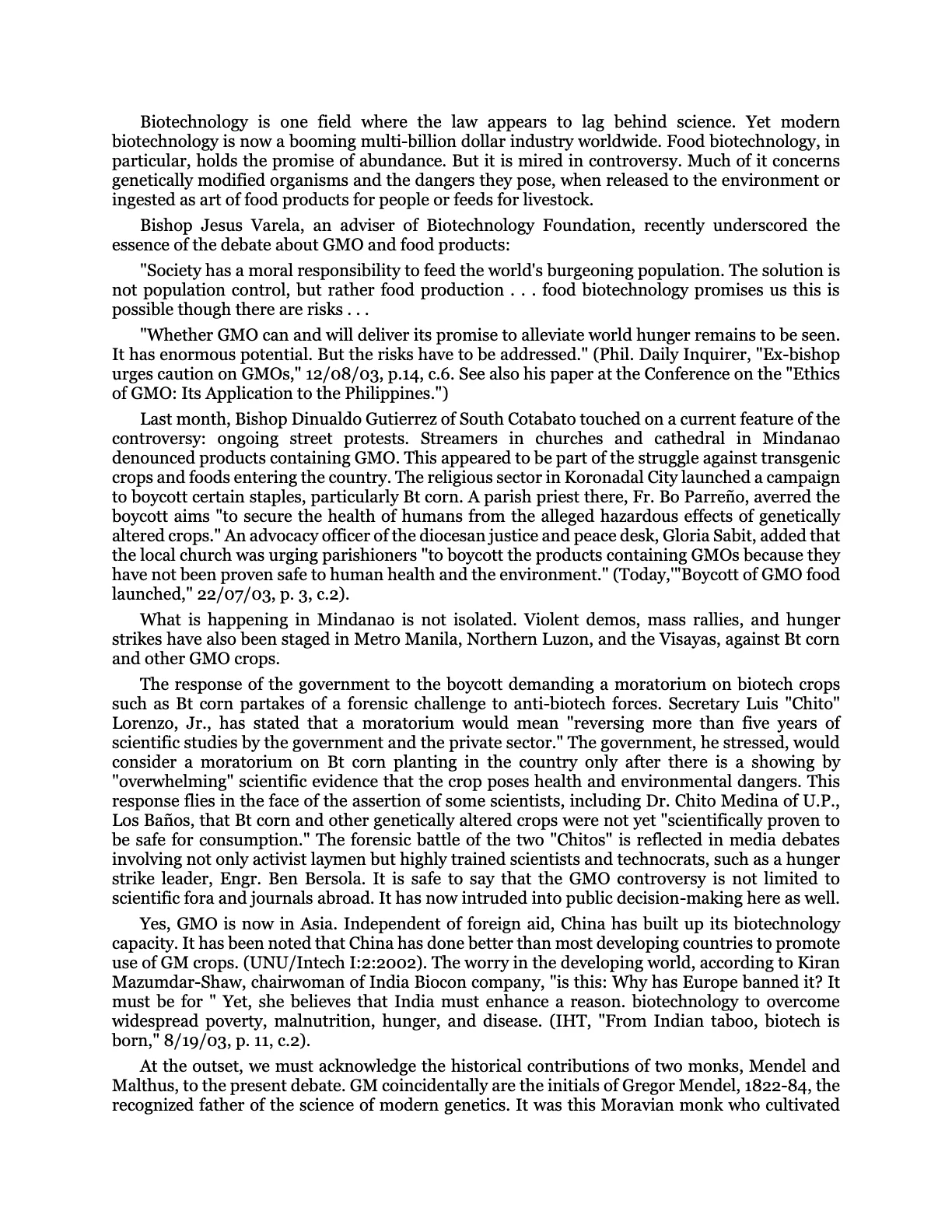The Bio-Age Dawns on the Judiciary, page 145