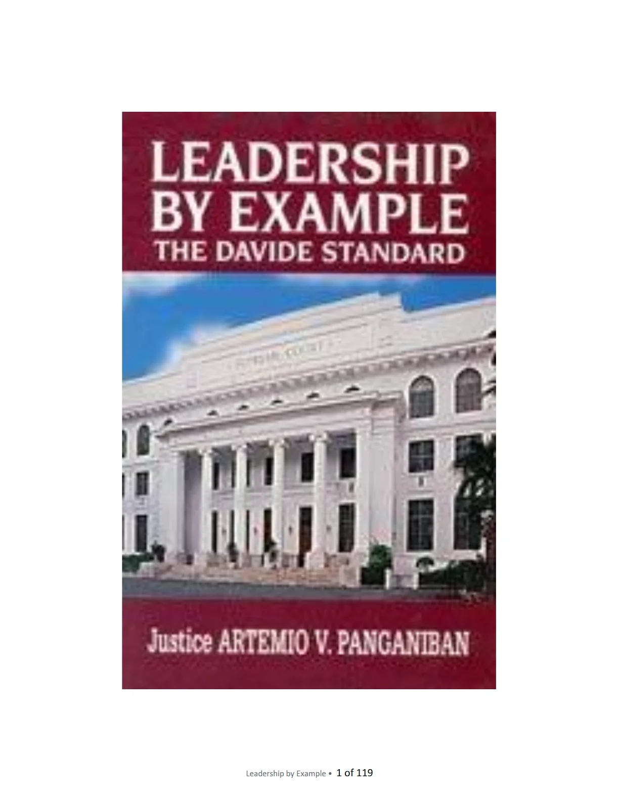 Cover of Leadership by Example: The Davide Standard