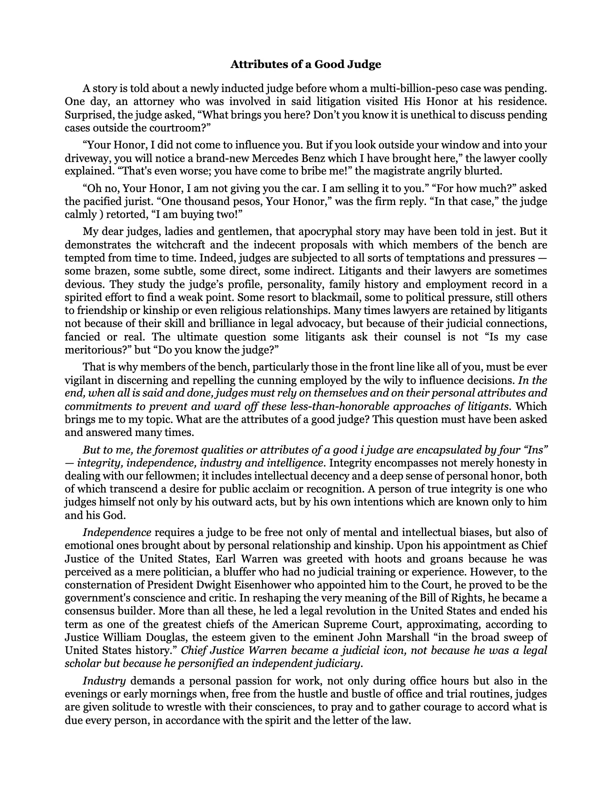 Leadership by Example: The Davide Standard, page 10