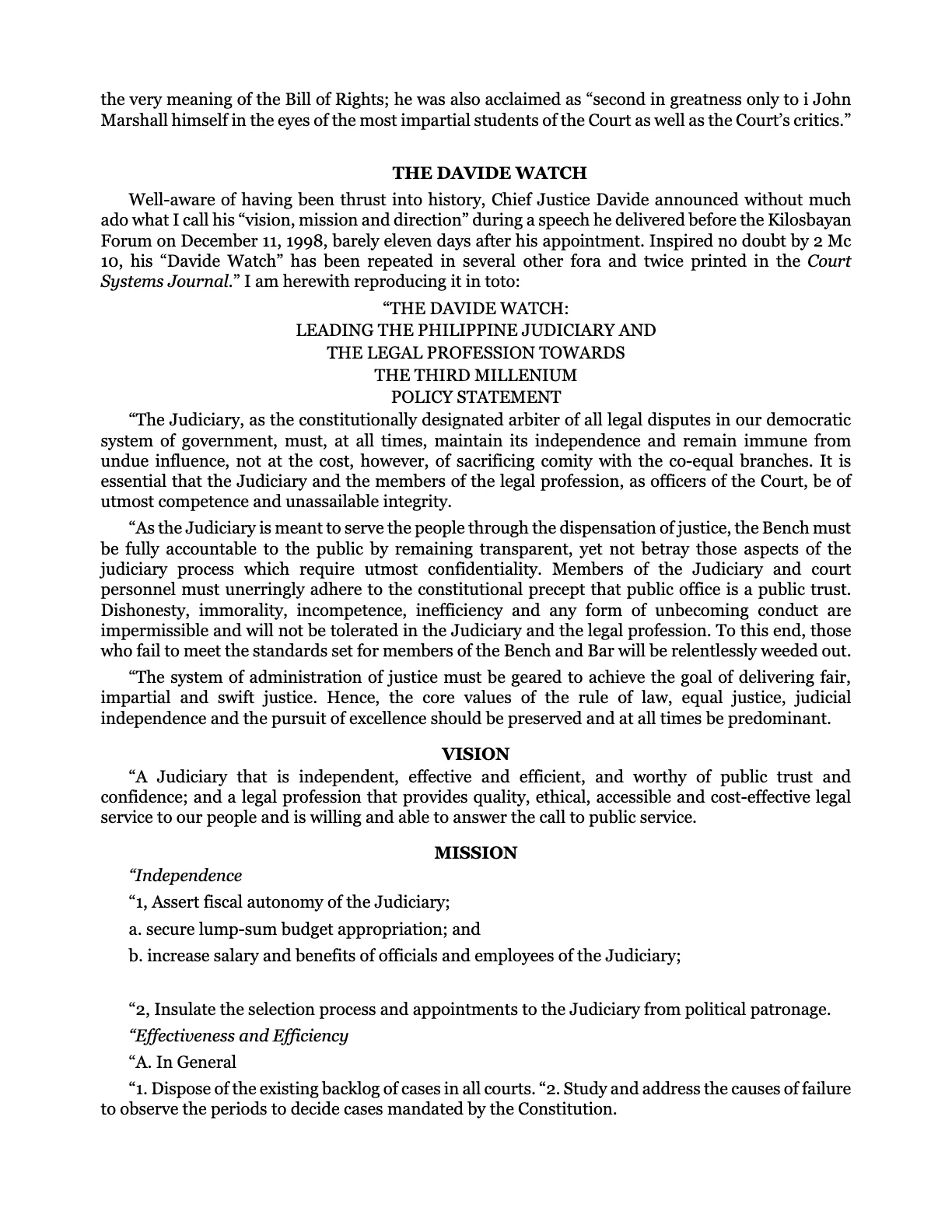 Leadership by Example: The Davide Standard, page 17