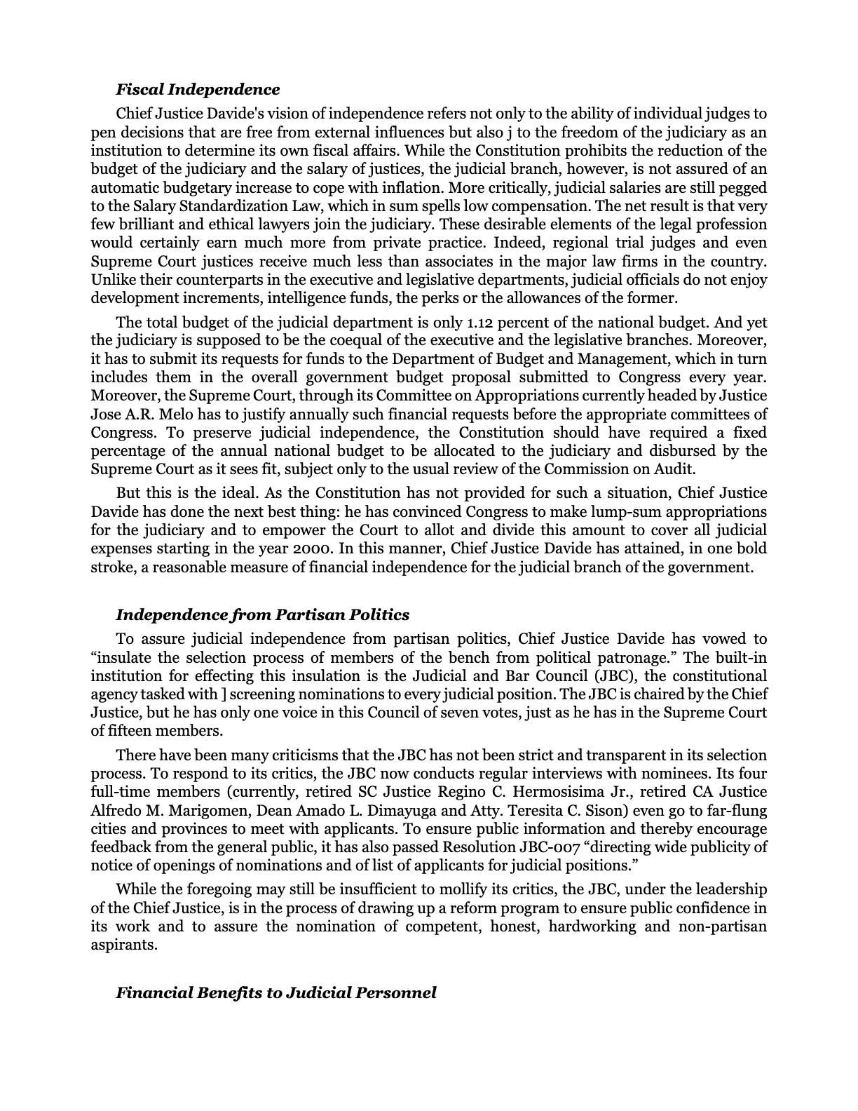 Leadership by Example: The Davide Standard, page 20