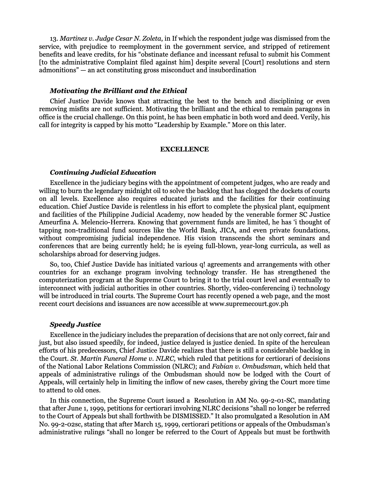 Leadership by Example: The Davide Standard, page 23