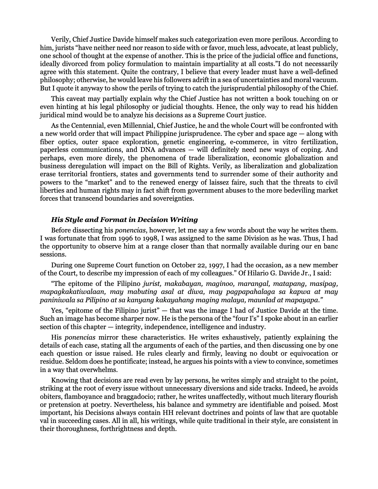 Leadership by Example: The Davide Standard, page 28
