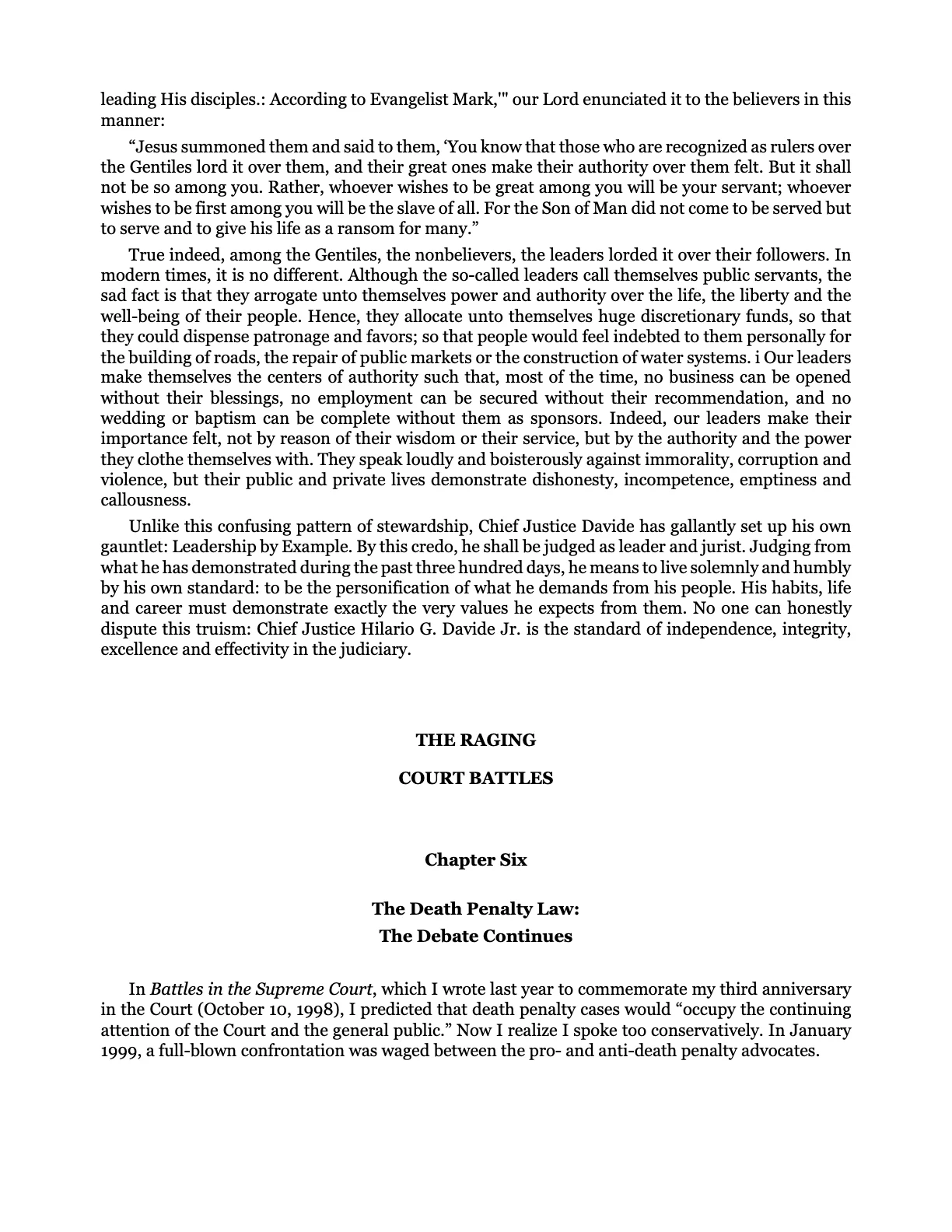Leadership by Example: The Davide Standard, page 32