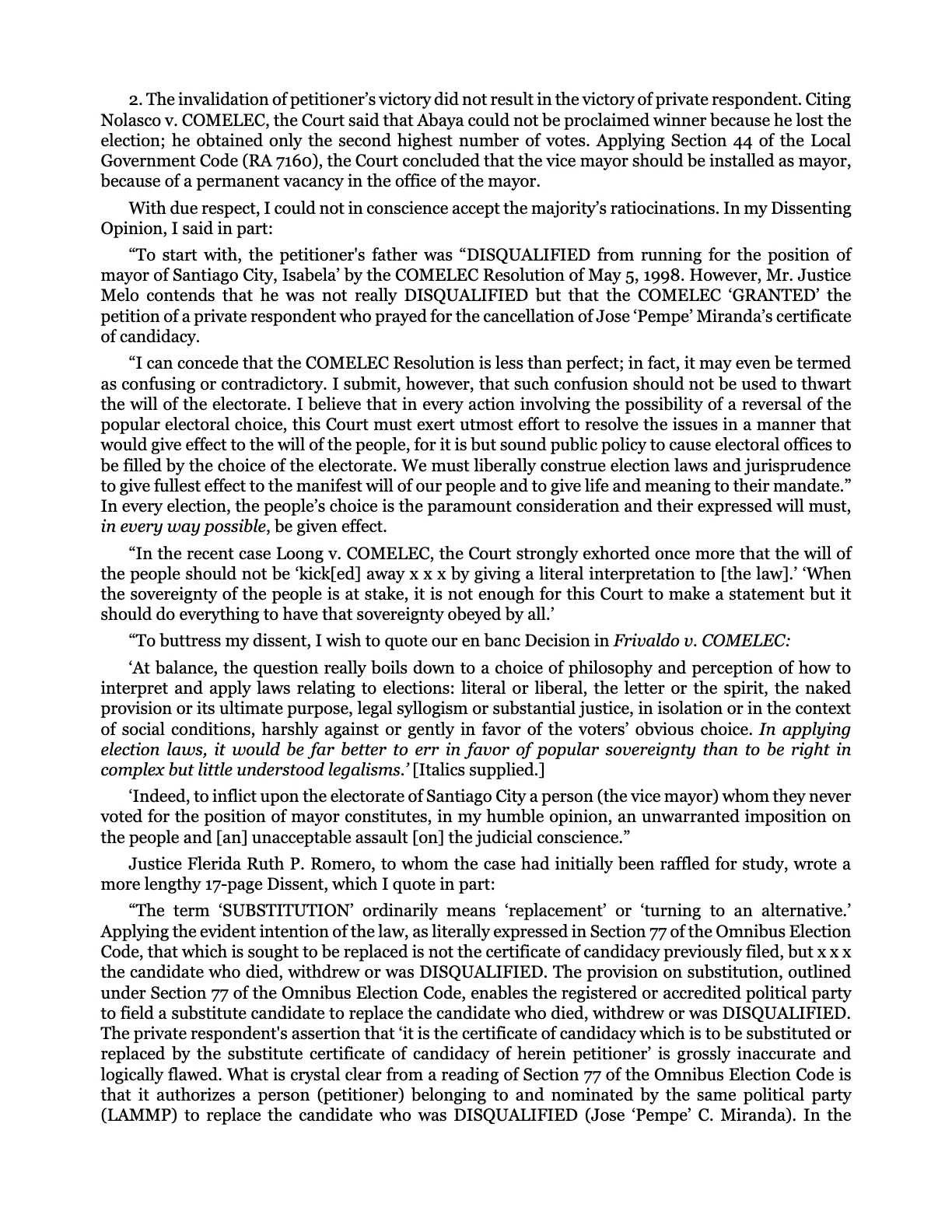 Leadership by Example: The Davide Standard, page 90