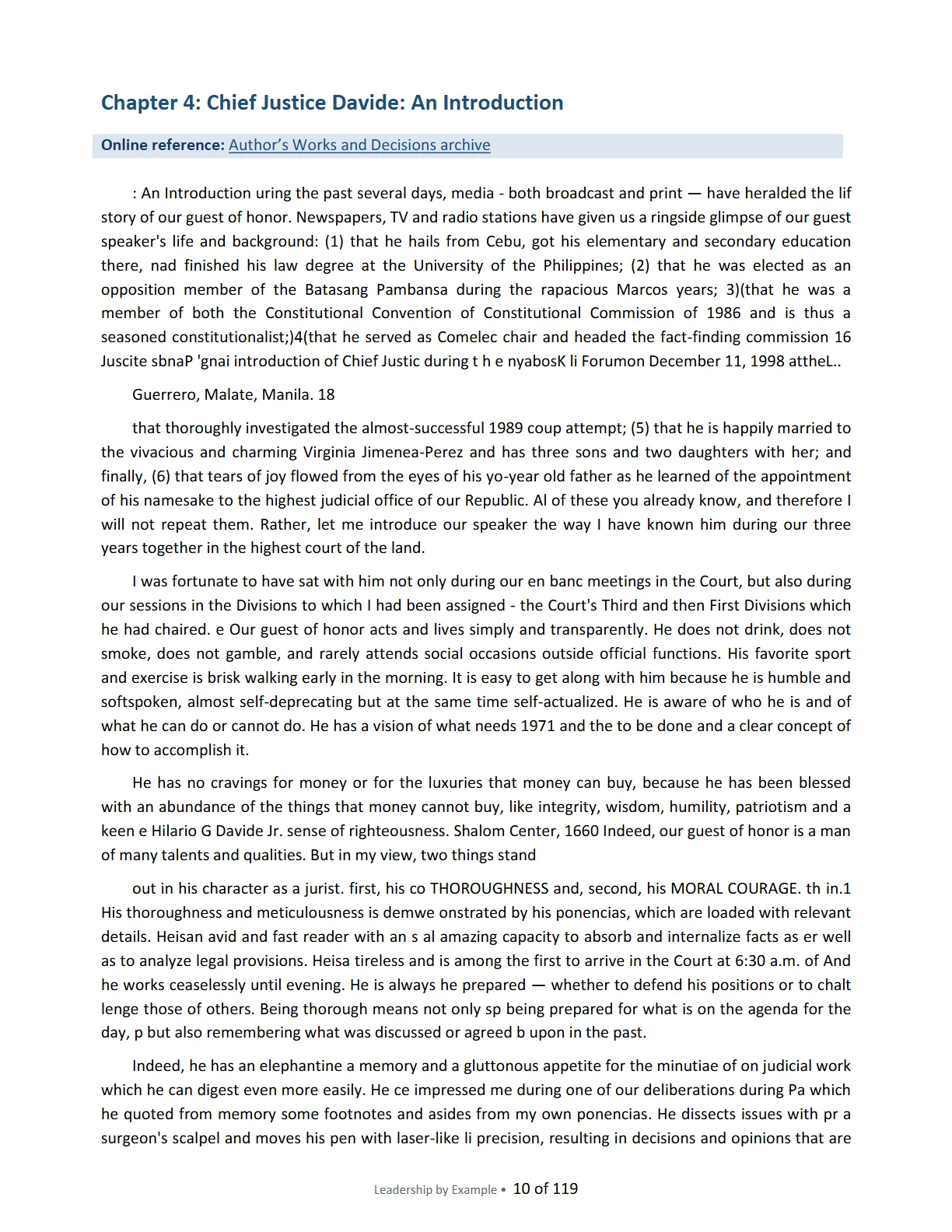 Leadership by Example: The Davide Standard, page 10