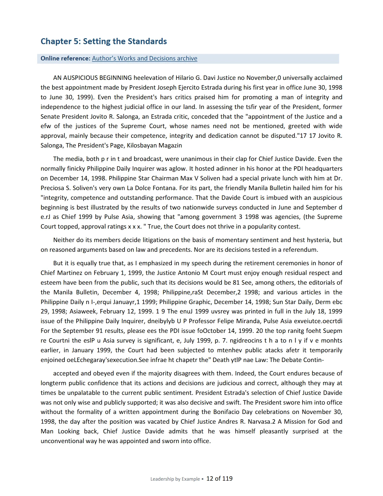 Leadership by Example: The Davide Standard, page 12