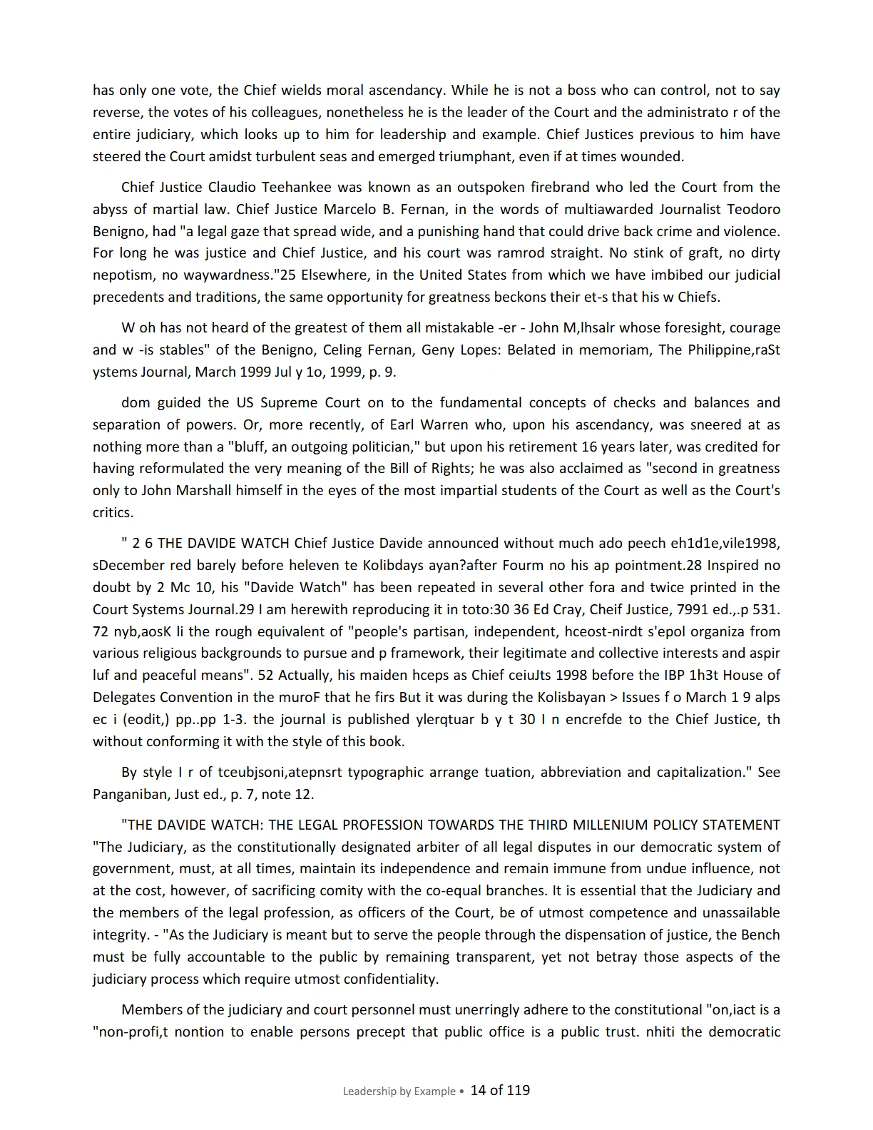 Leadership by Example: The Davide Standard, page 14