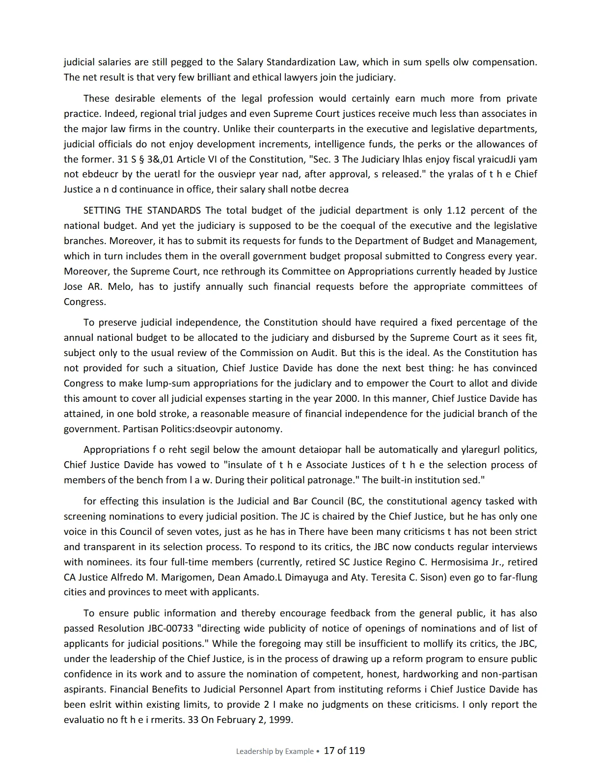 Leadership by Example: The Davide Standard, page 17