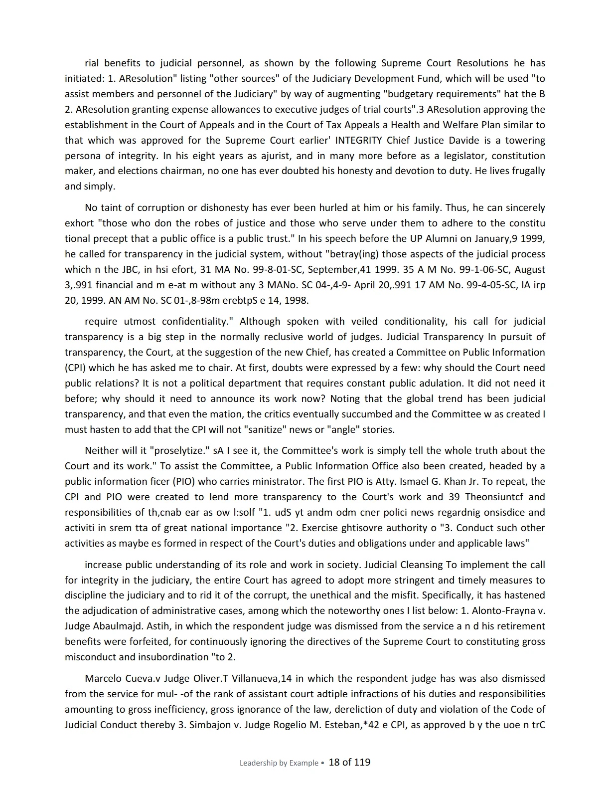 Leadership by Example: The Davide Standard, page 18