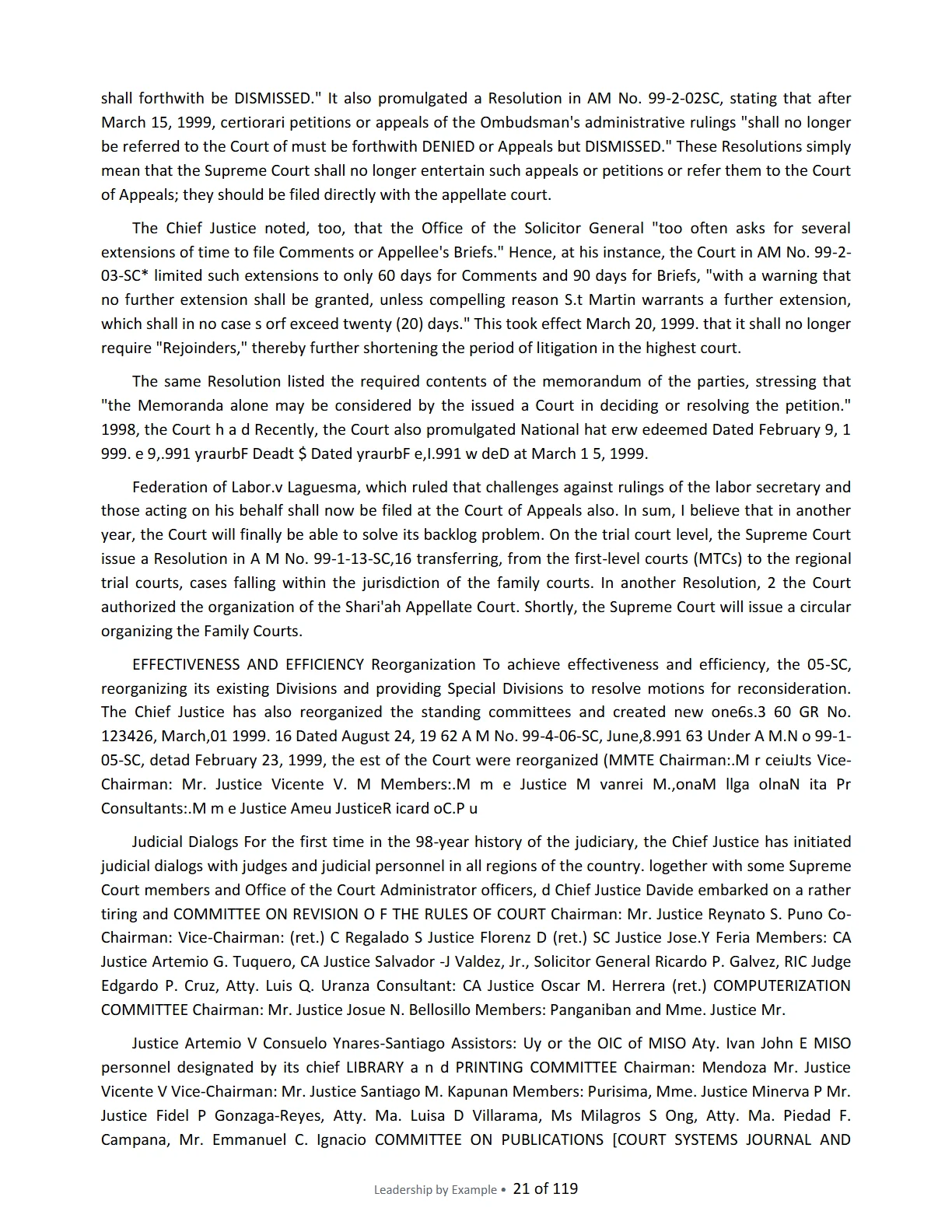 Leadership by Example: The Davide Standard, page 21