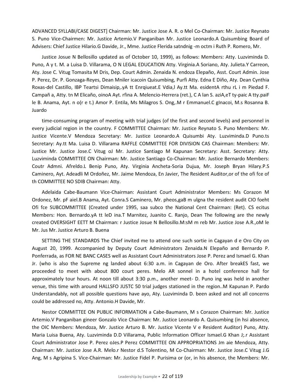 Leadership by Example: The Davide Standard, page 22