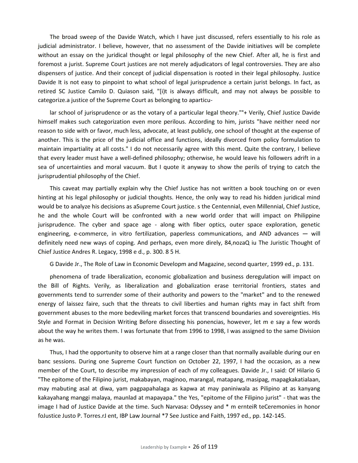 Leadership by Example: The Davide Standard, page 26