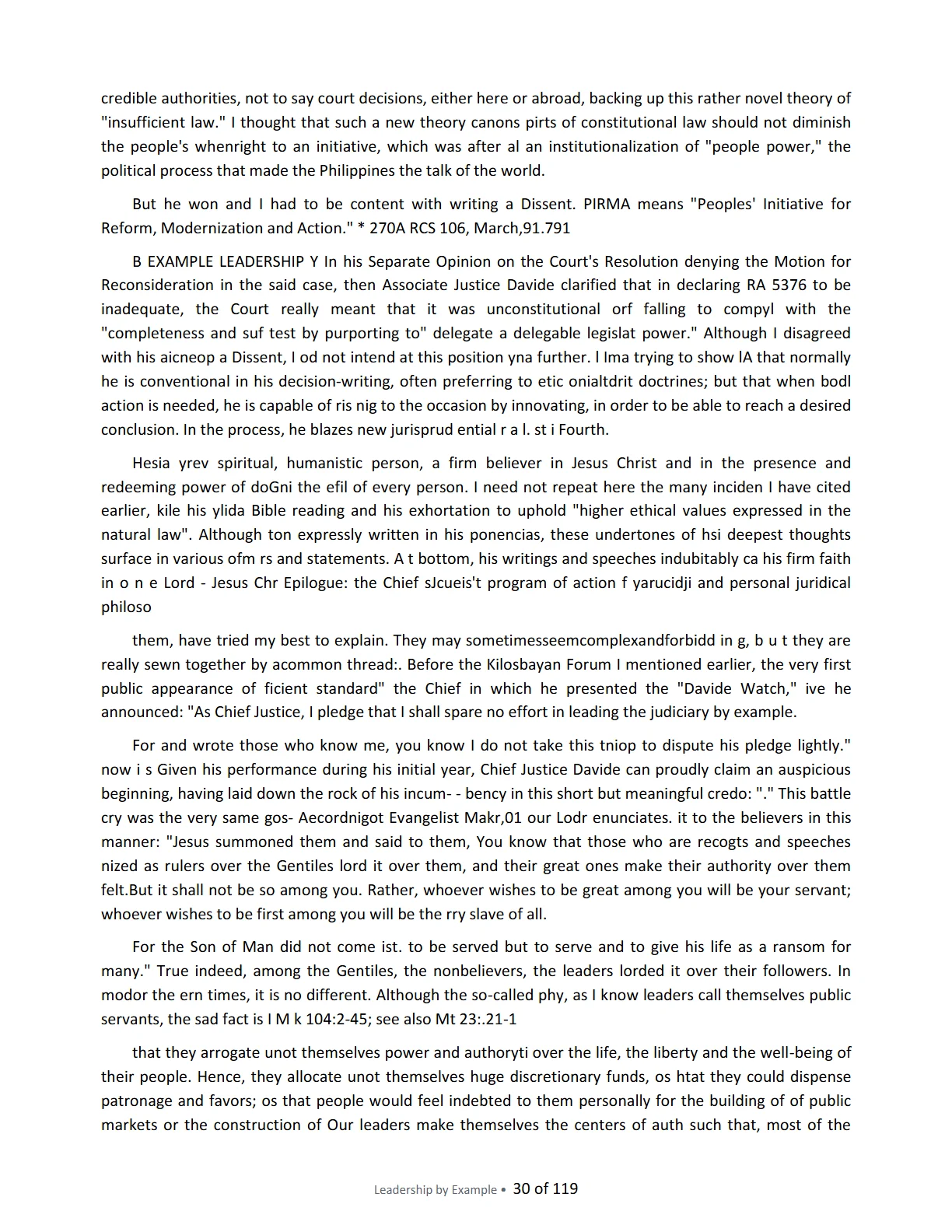 Leadership by Example: The Davide Standard, page 30