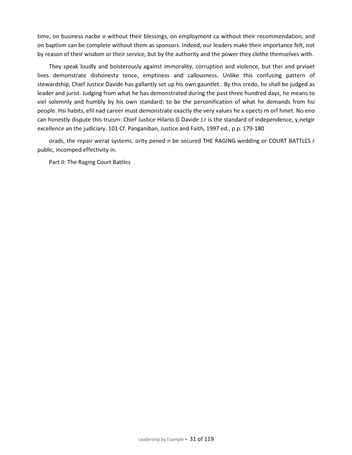 Leadership by Example: The Davide Standard, page 31
