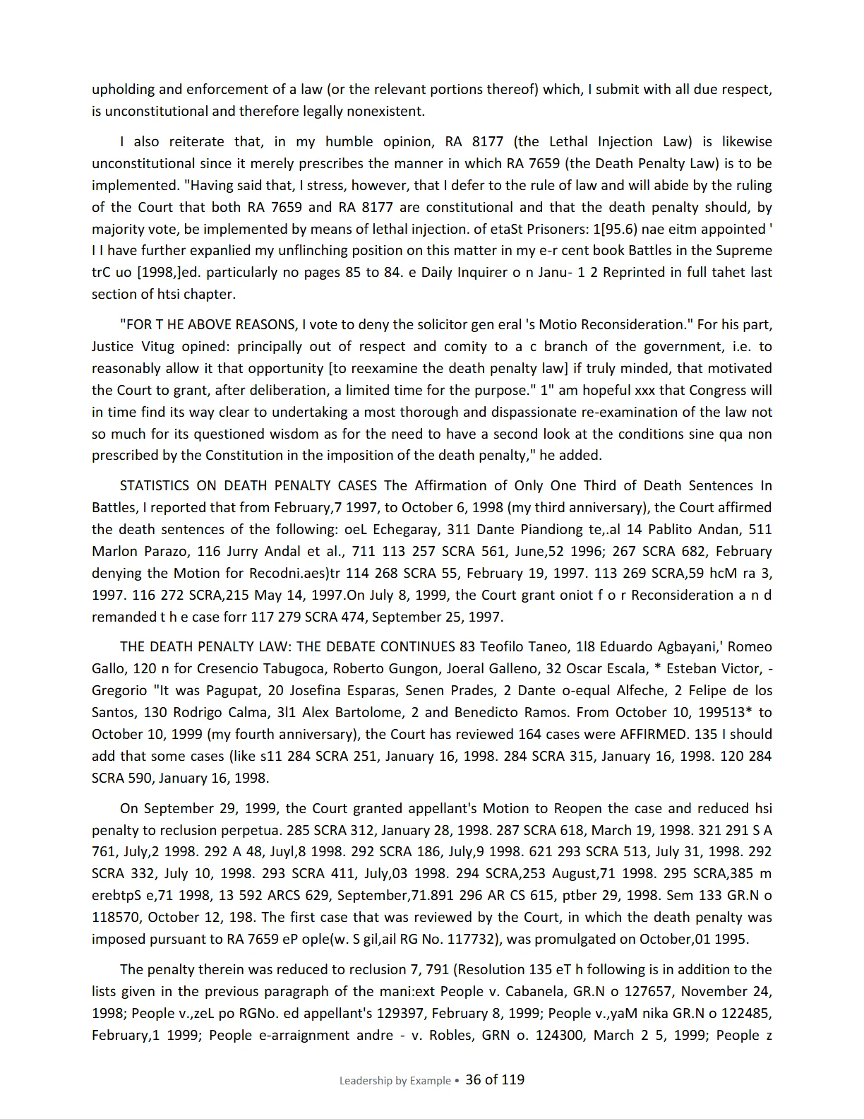 Leadership by Example: The Davide Standard, page 36