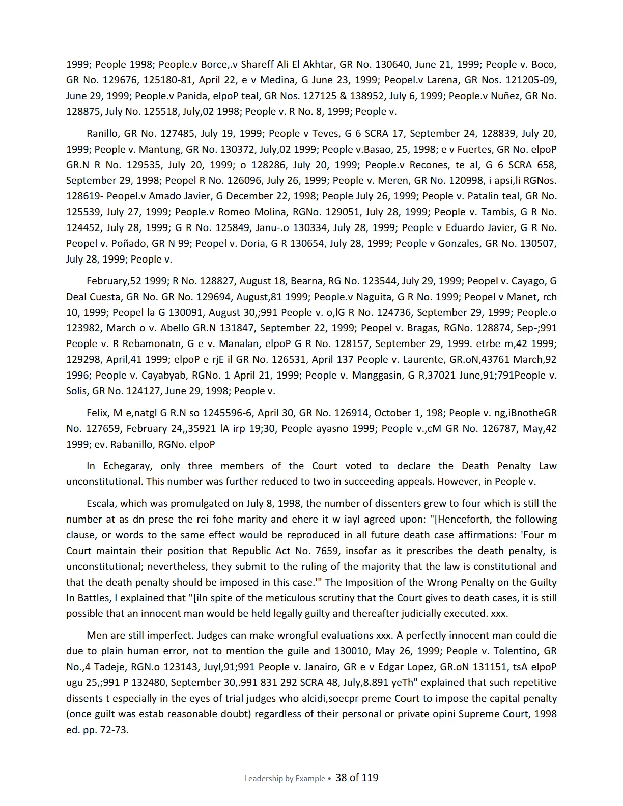 Leadership by Example: The Davide Standard, page 38