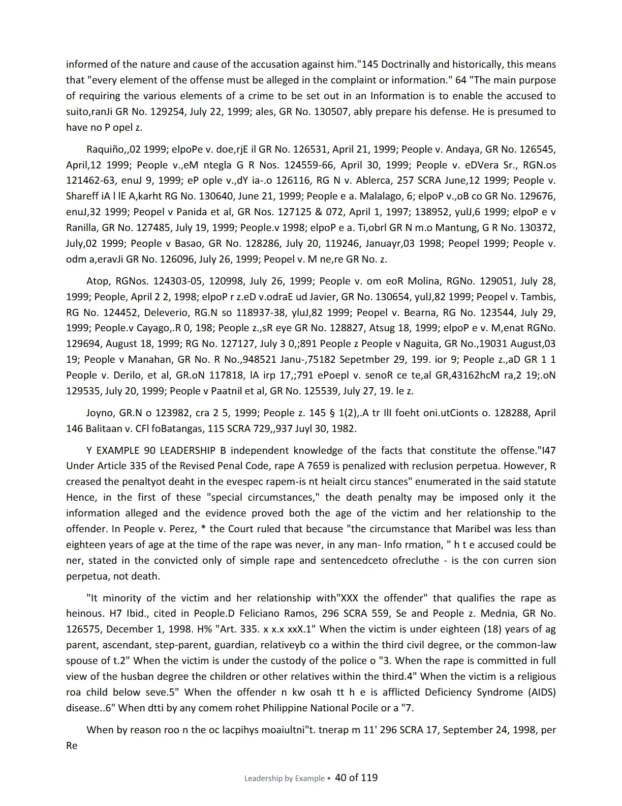 Leadership by Example: The Davide Standard, page 40