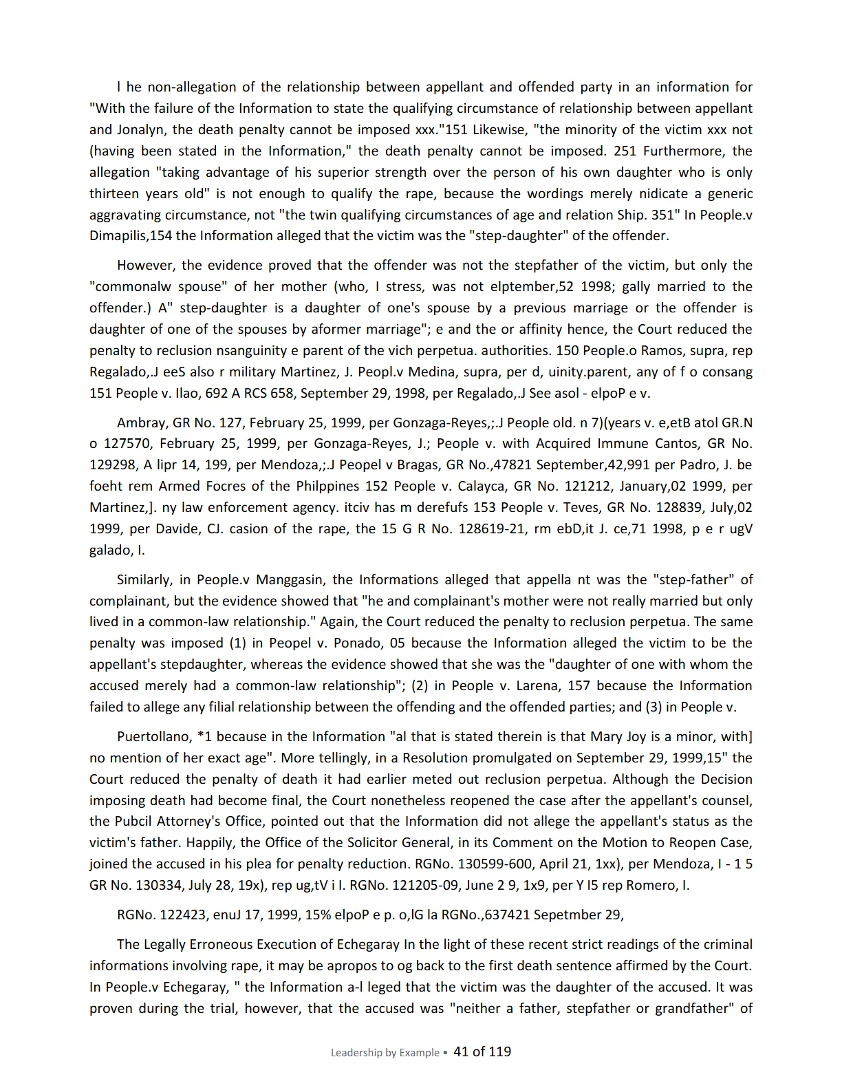 Leadership by Example: The Davide Standard, page 41