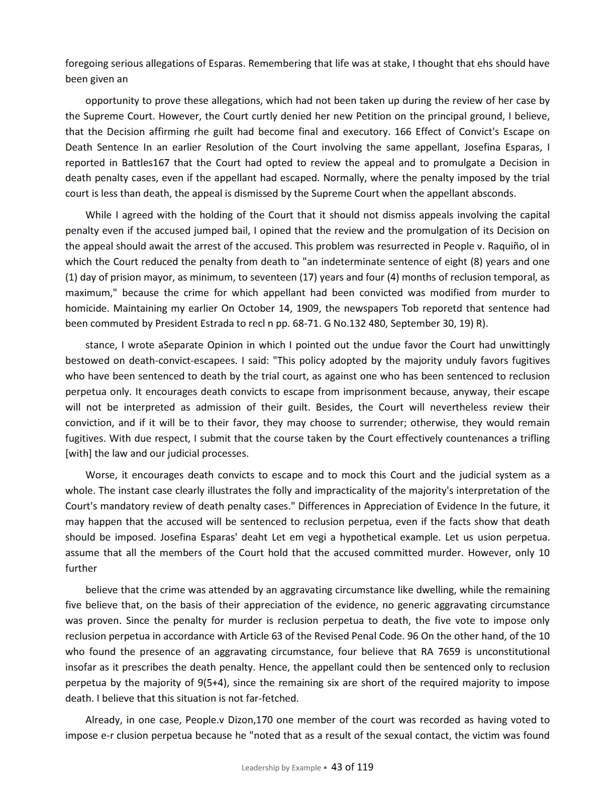 Leadership by Example: The Davide Standard, page 43