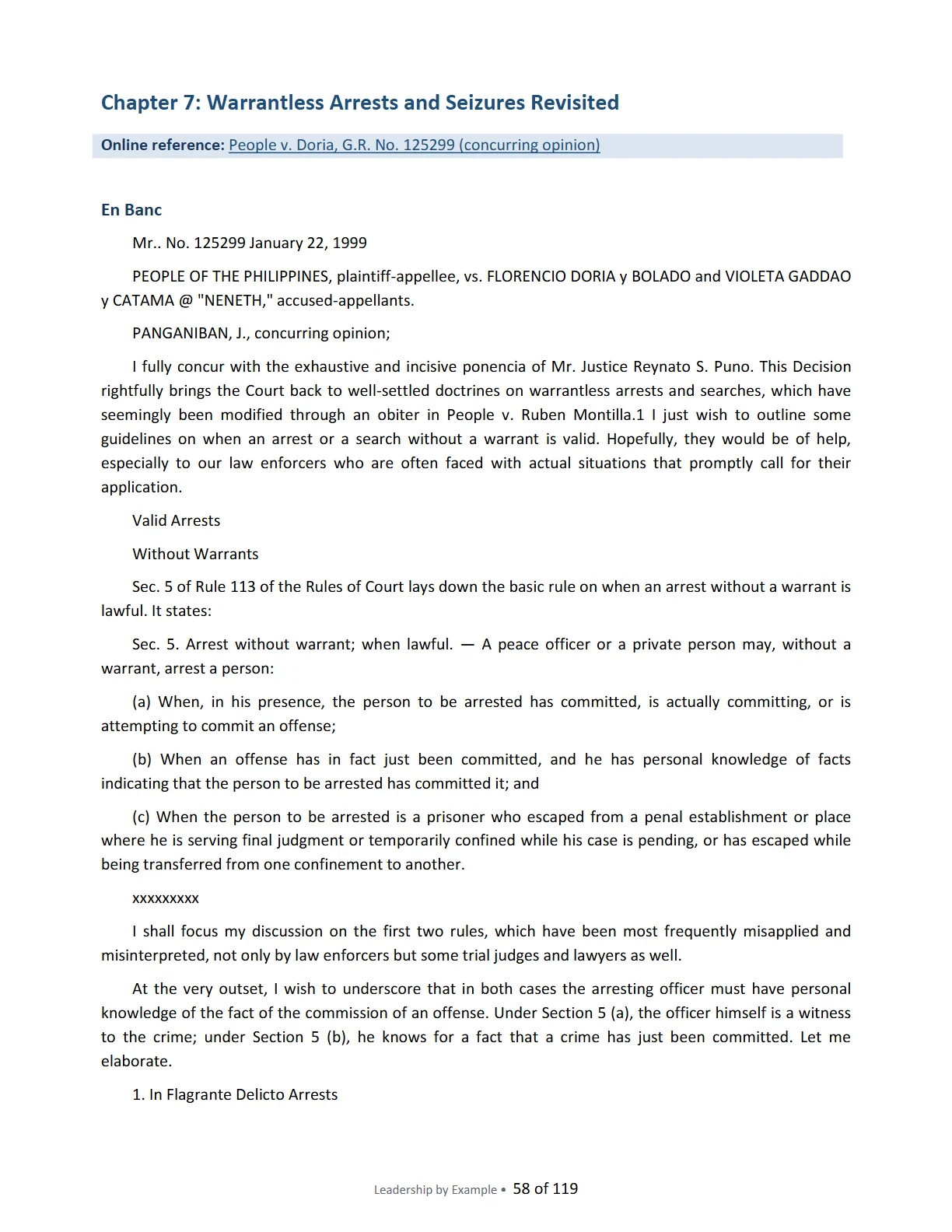 Leadership by Example: The Davide Standard, page 58