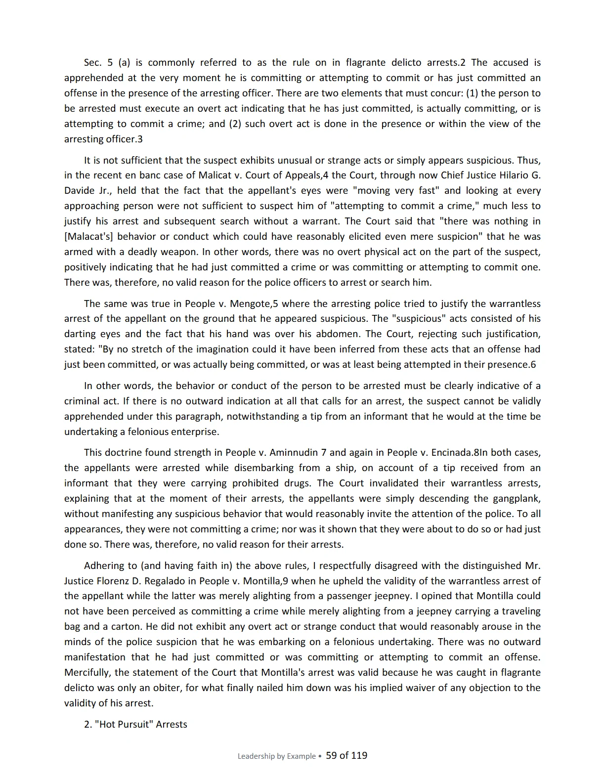 Leadership by Example: The Davide Standard, page 59