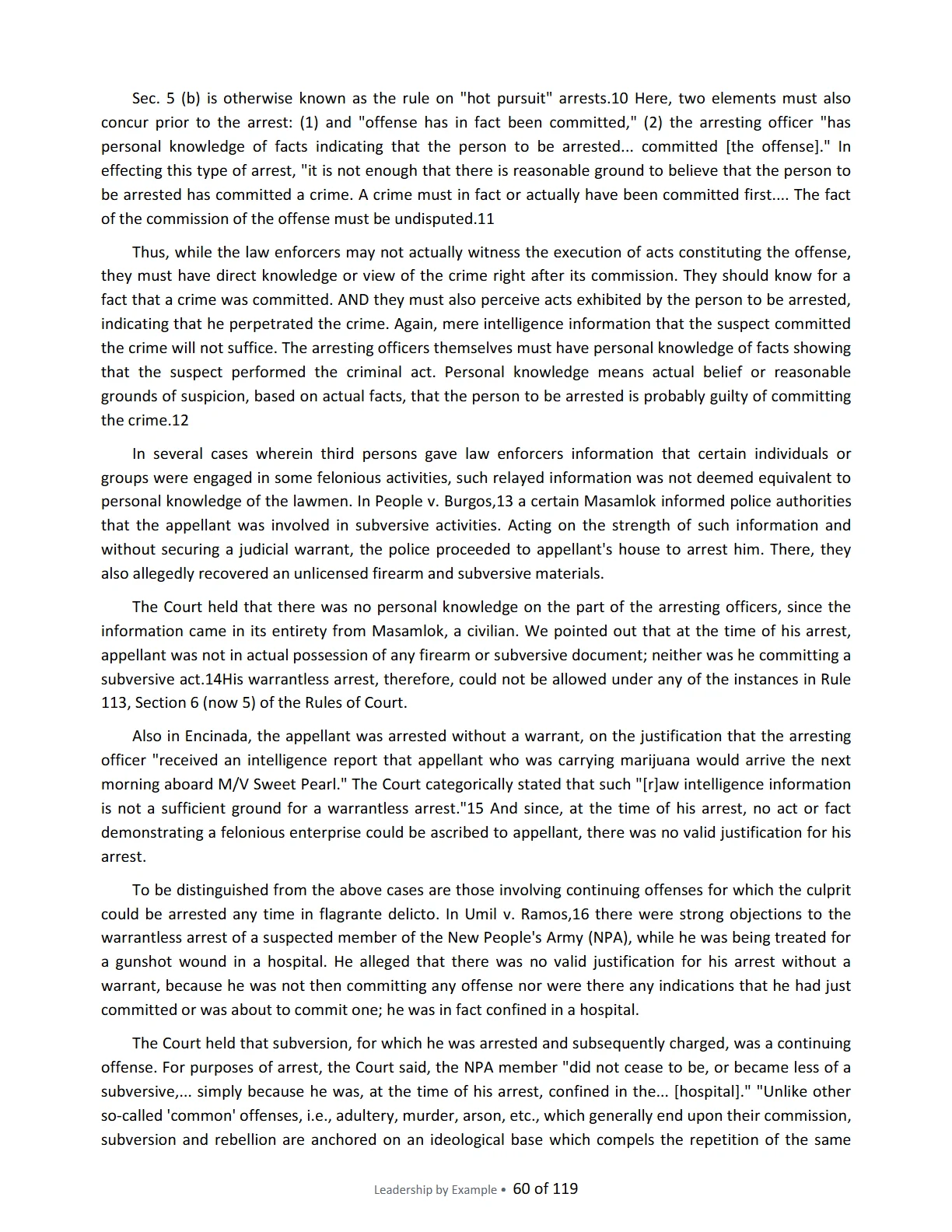 Leadership by Example: The Davide Standard, page 60