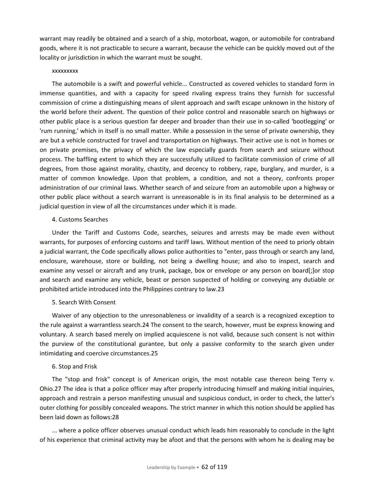 Leadership by Example: The Davide Standard, page 62