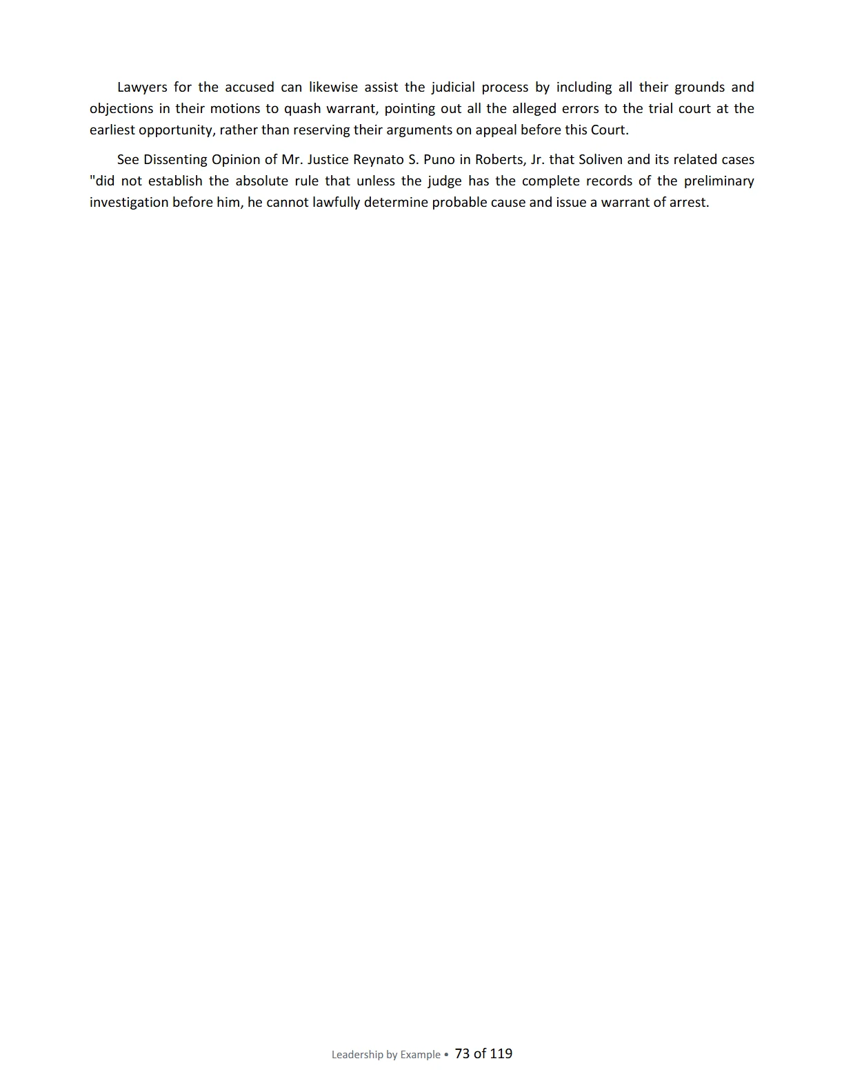 Leadership by Example: The Davide Standard, page 73