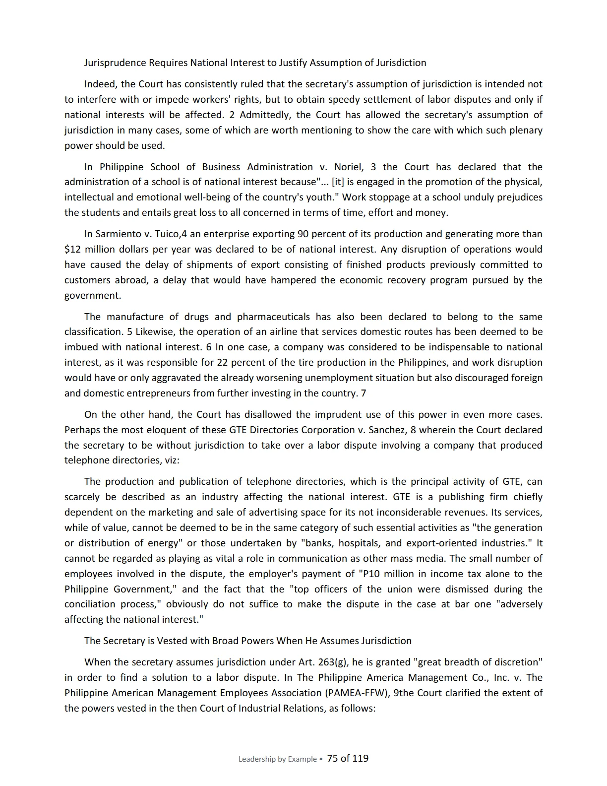 Leadership by Example: The Davide Standard, page 75