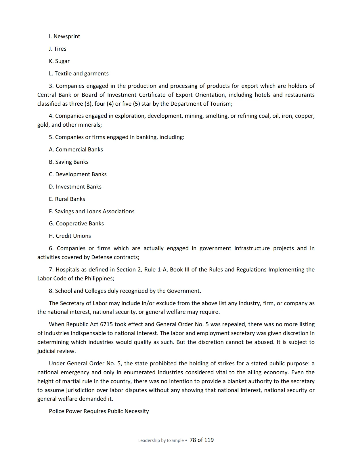 Leadership by Example: The Davide Standard, page 78