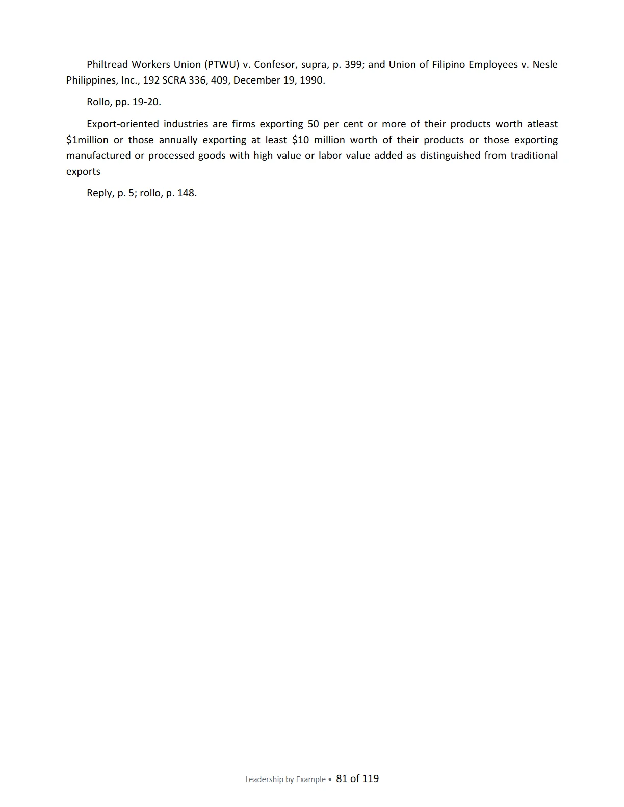Leadership by Example: The Davide Standard, page 81